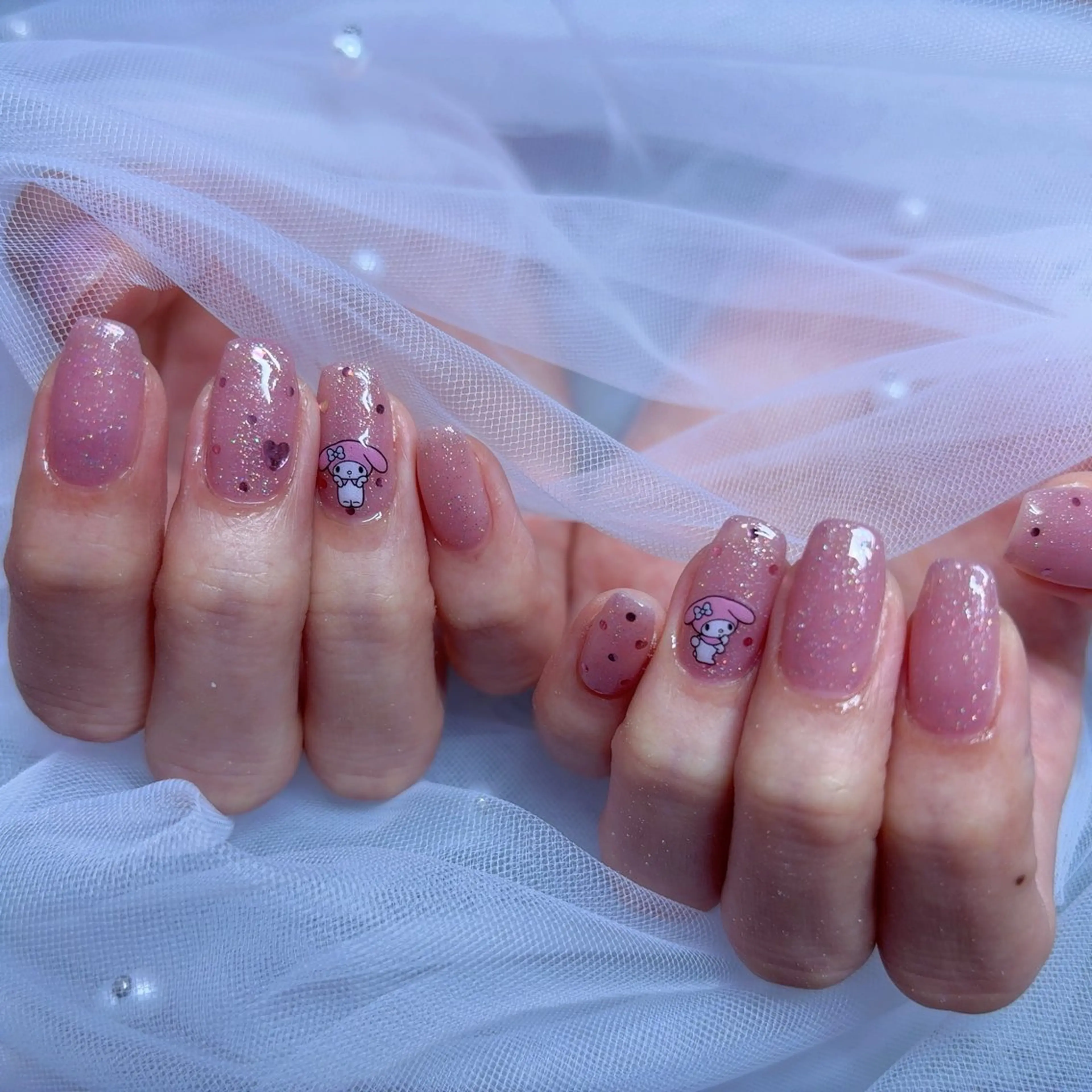 ネイル 長さ出し ジェルネイル 韓国ネイル 持ち込み ニュアンスネイル ハンドネイル ハンドケア NailSpace 猫のいるネイルサロンのネイルデザイン