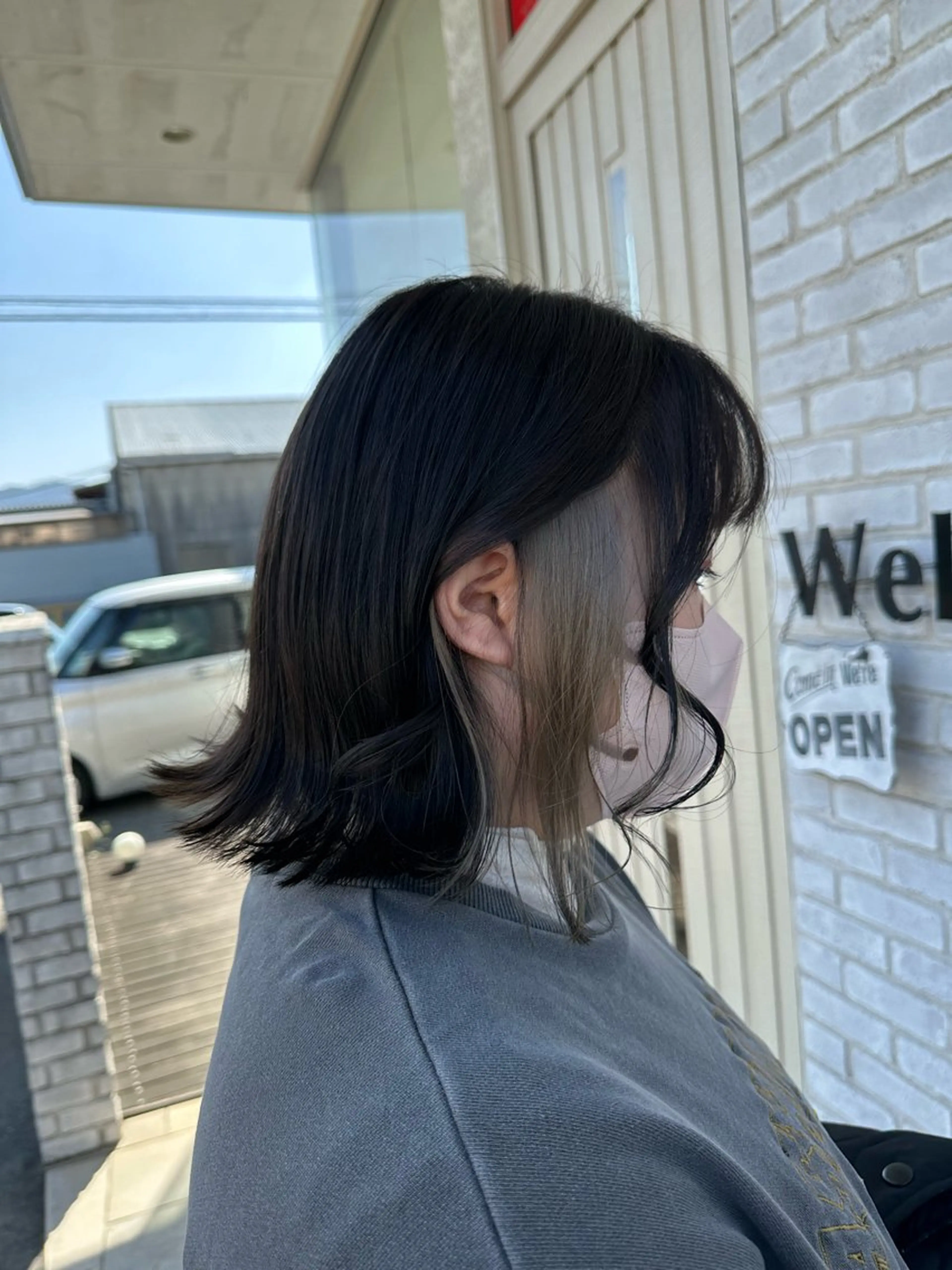 ミディアム カラー ヘアカラー 福岡 舞のヘアスタイル
