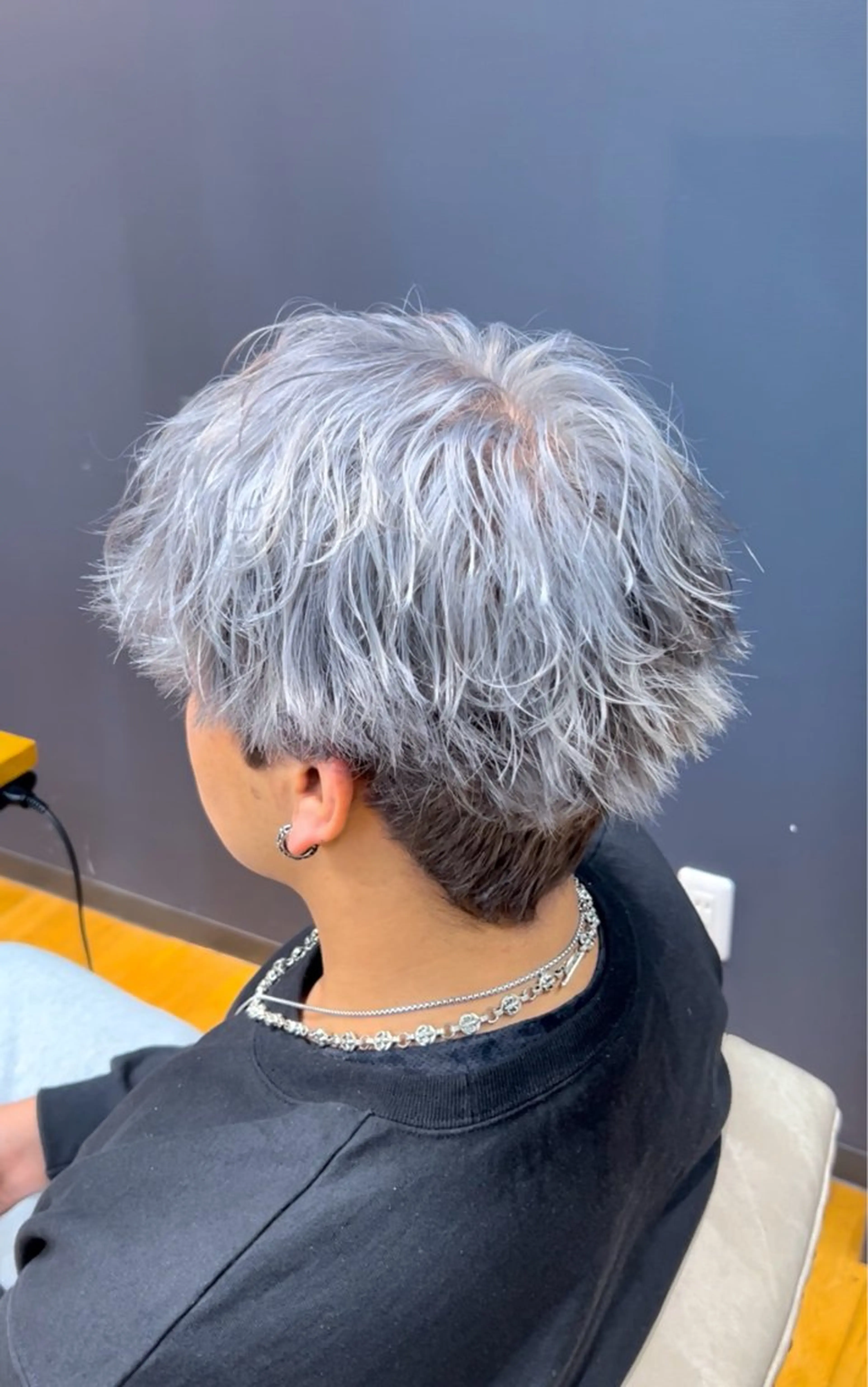 ショート カラー メンズ ハイトーン、カラー 特化⟡.·すわ☁️のヘアスタイル