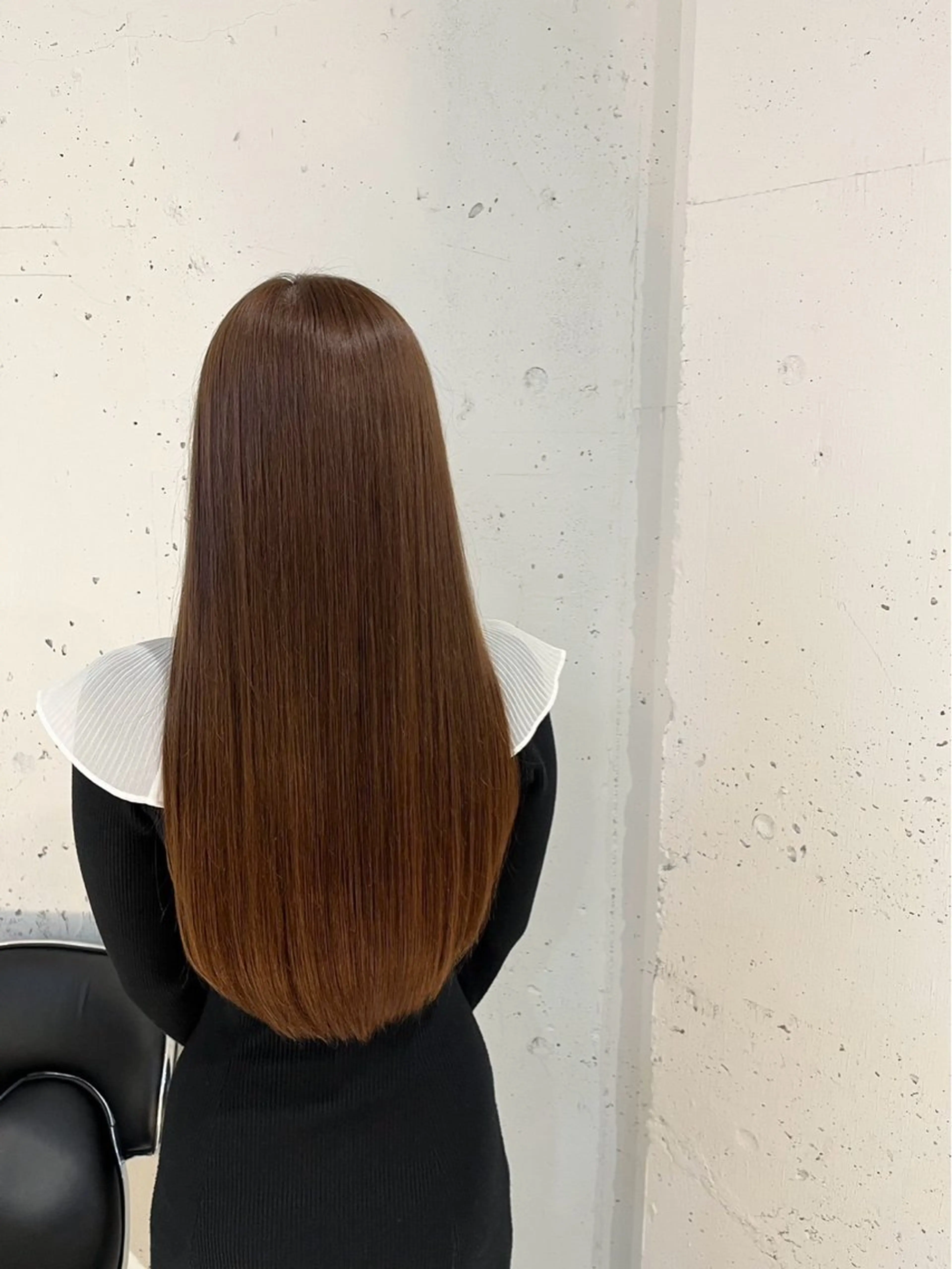 ロング カラー ゆあ♡ 髪質改善×美髪矯正のヘアスタイル