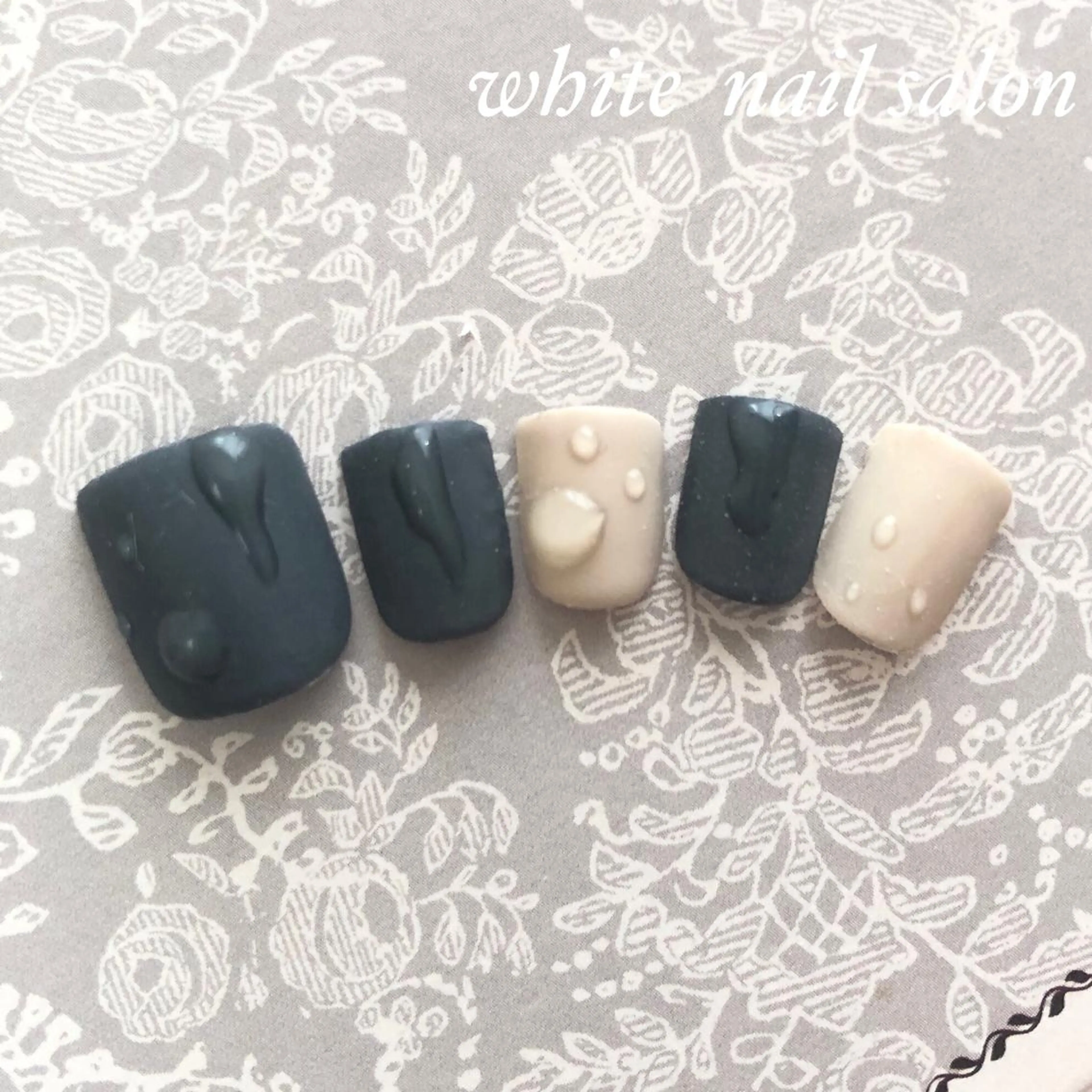 ネイル アートネイル フットネイル フレンチネイル ジェルネイル オフィスネイル フットネイル white nail salonのネイルデザイン