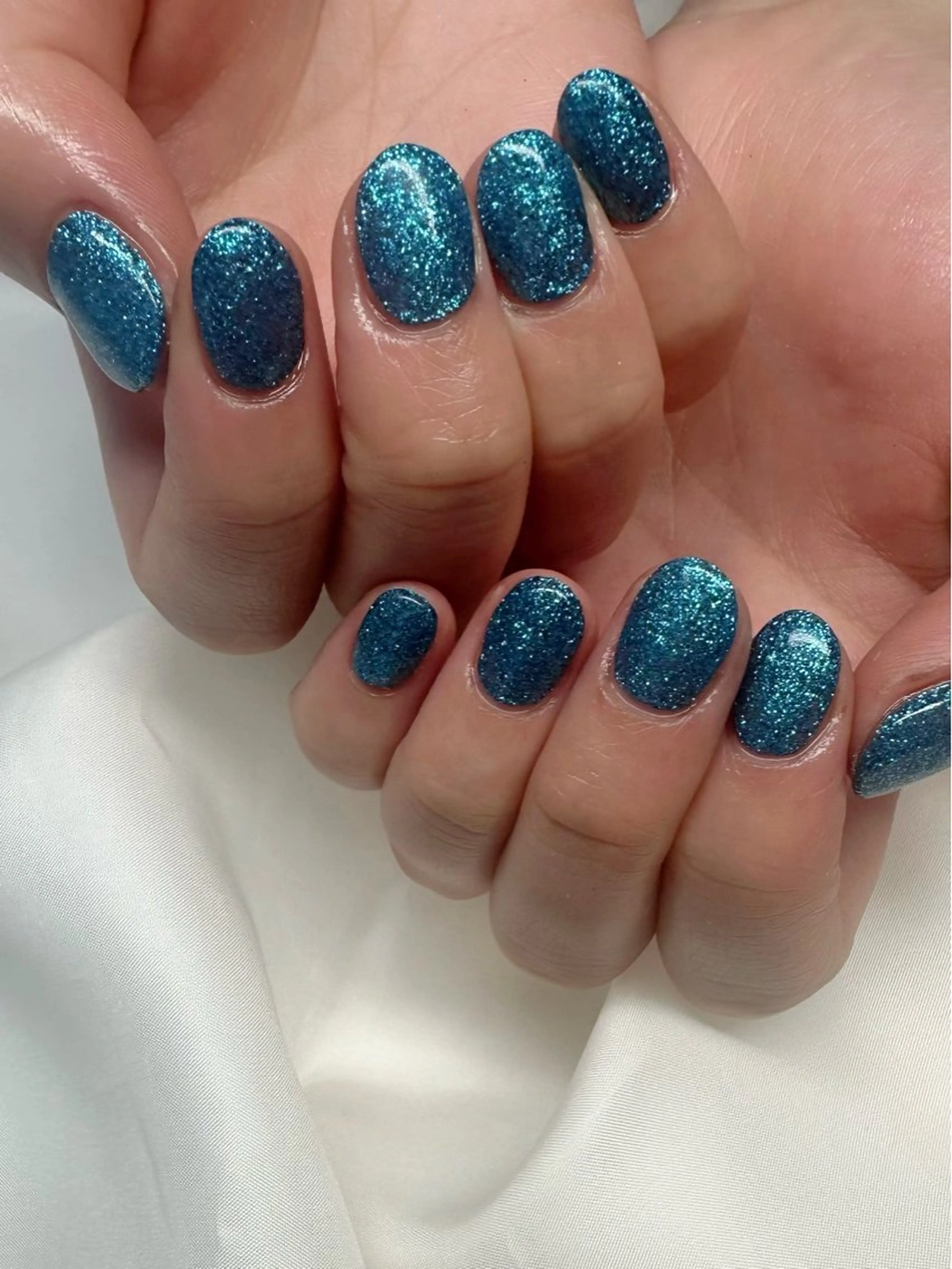 ネイル ブルー クリアネイル 氷ネイル・うるうるネイル 韓国ネイル ラメ(グリッター) 🪞KAPE NAIL 🪞のネイルデザイン