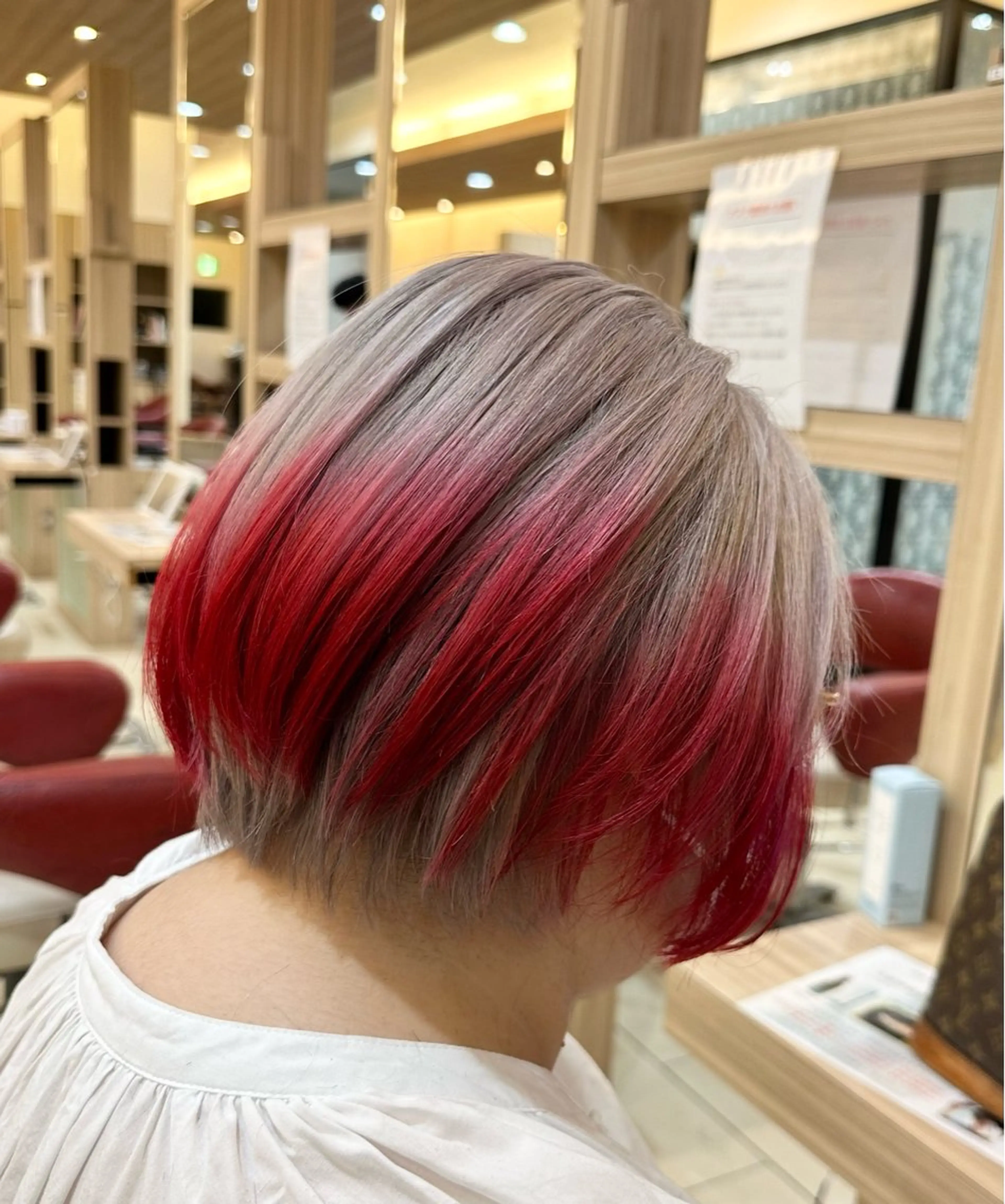 ブリーチダブルカラー+MILBON2ステップトリートメントの写真