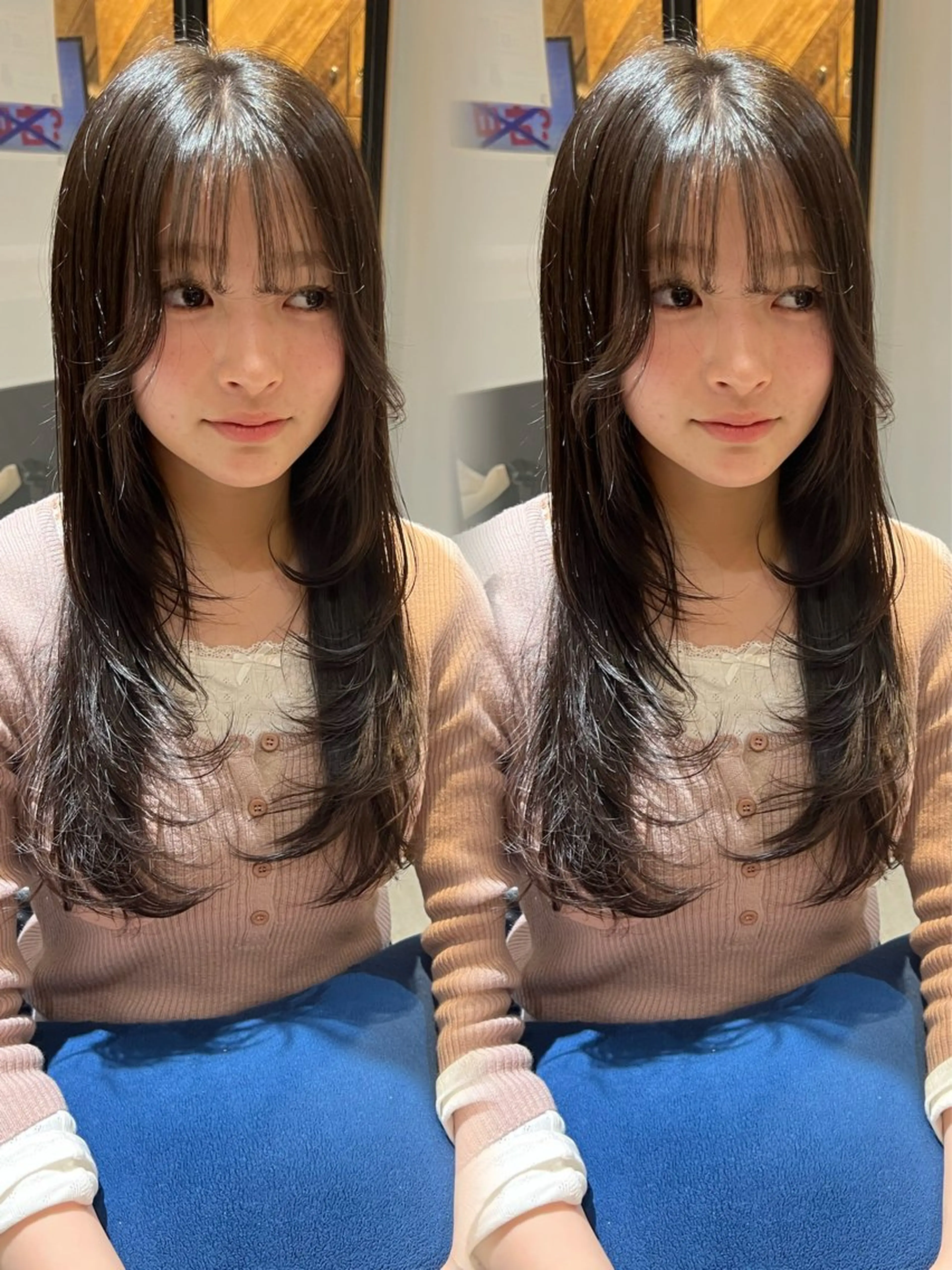 ロング レイヤーカット diar湘南台所属・スガワラ　メグミ/ 湘南台/カットモデルのヘアスタイル