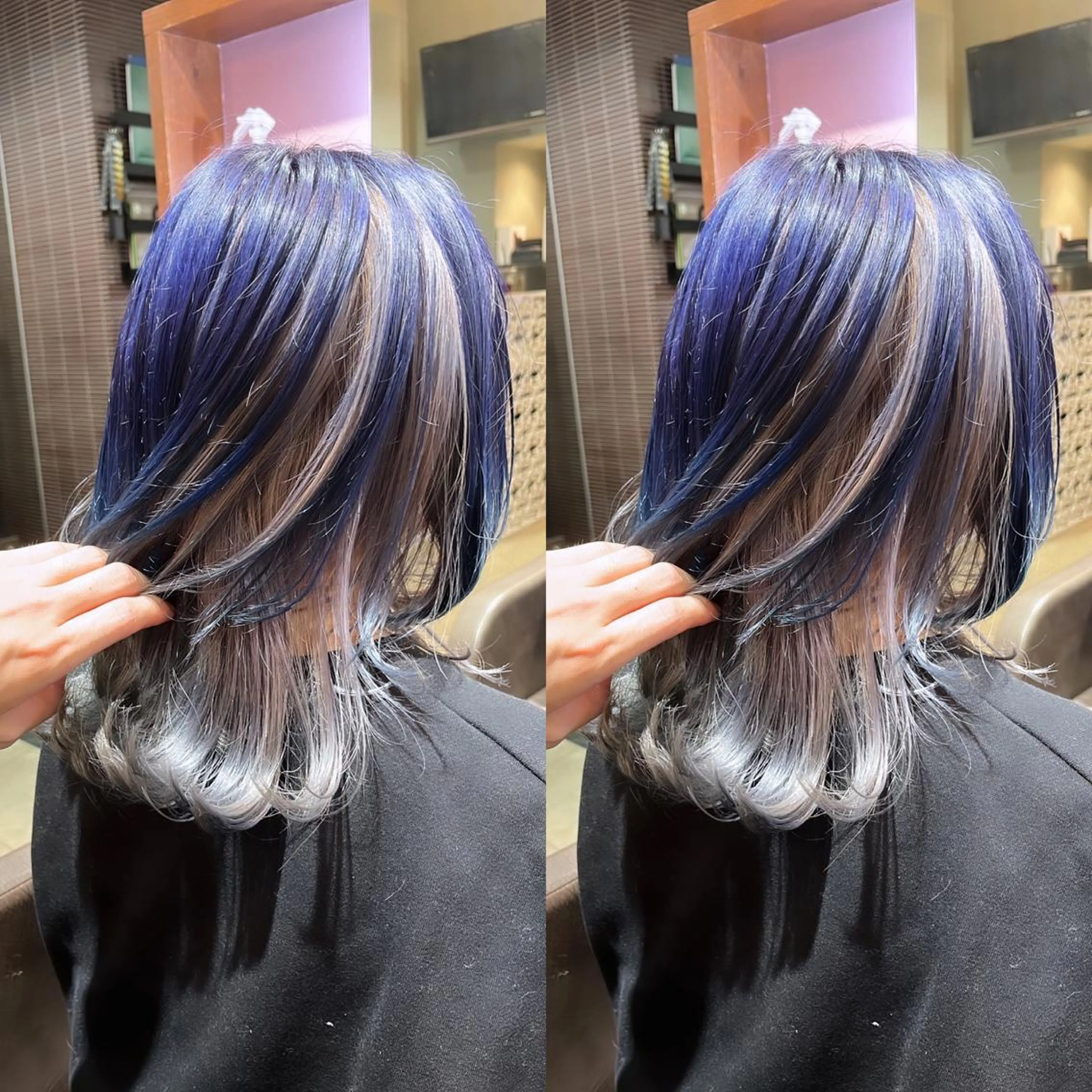 セミロング カラー ヘアカラー トリートメント 髪質改善･縮毛矯正 特化･ユウシンのヘアスタイル