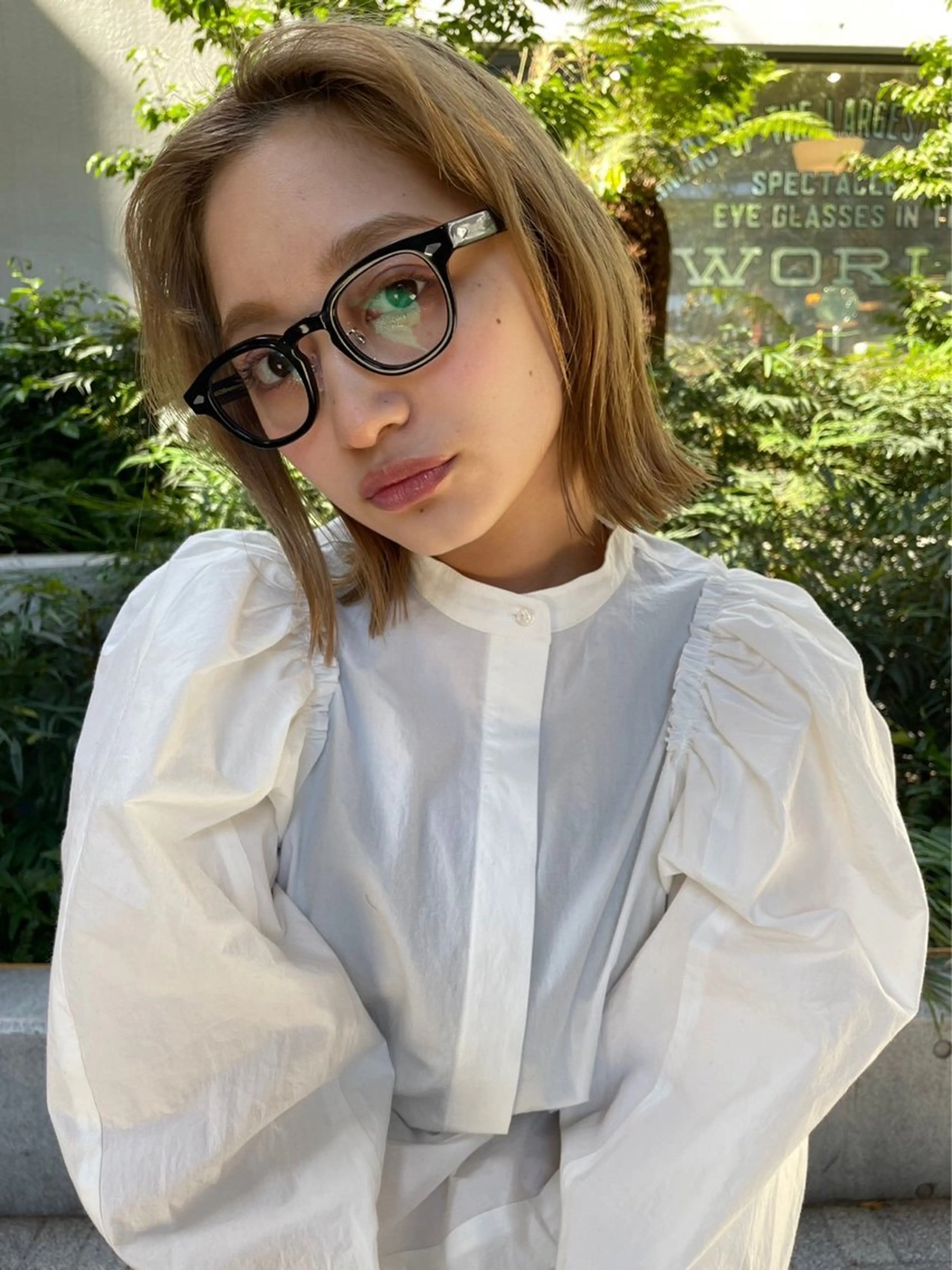 カラー ベージュカラー ブリーチ カット ヘアカラー オリーブカラー🫒 透明感カラーMAOのヘアスタイル