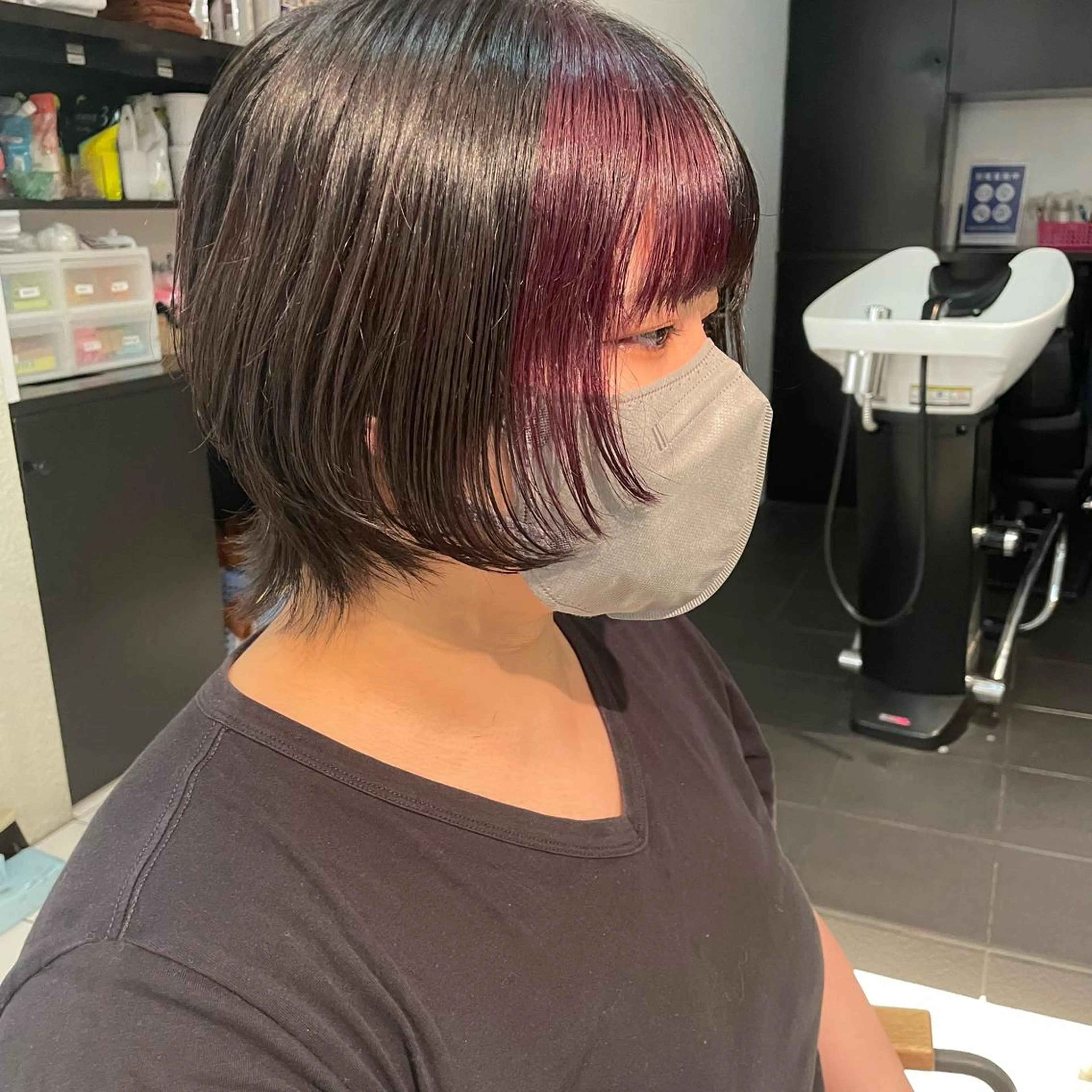 ショート カラー デザインカラー 透明感カラー/ 寺田千雅子のヘアスタイル