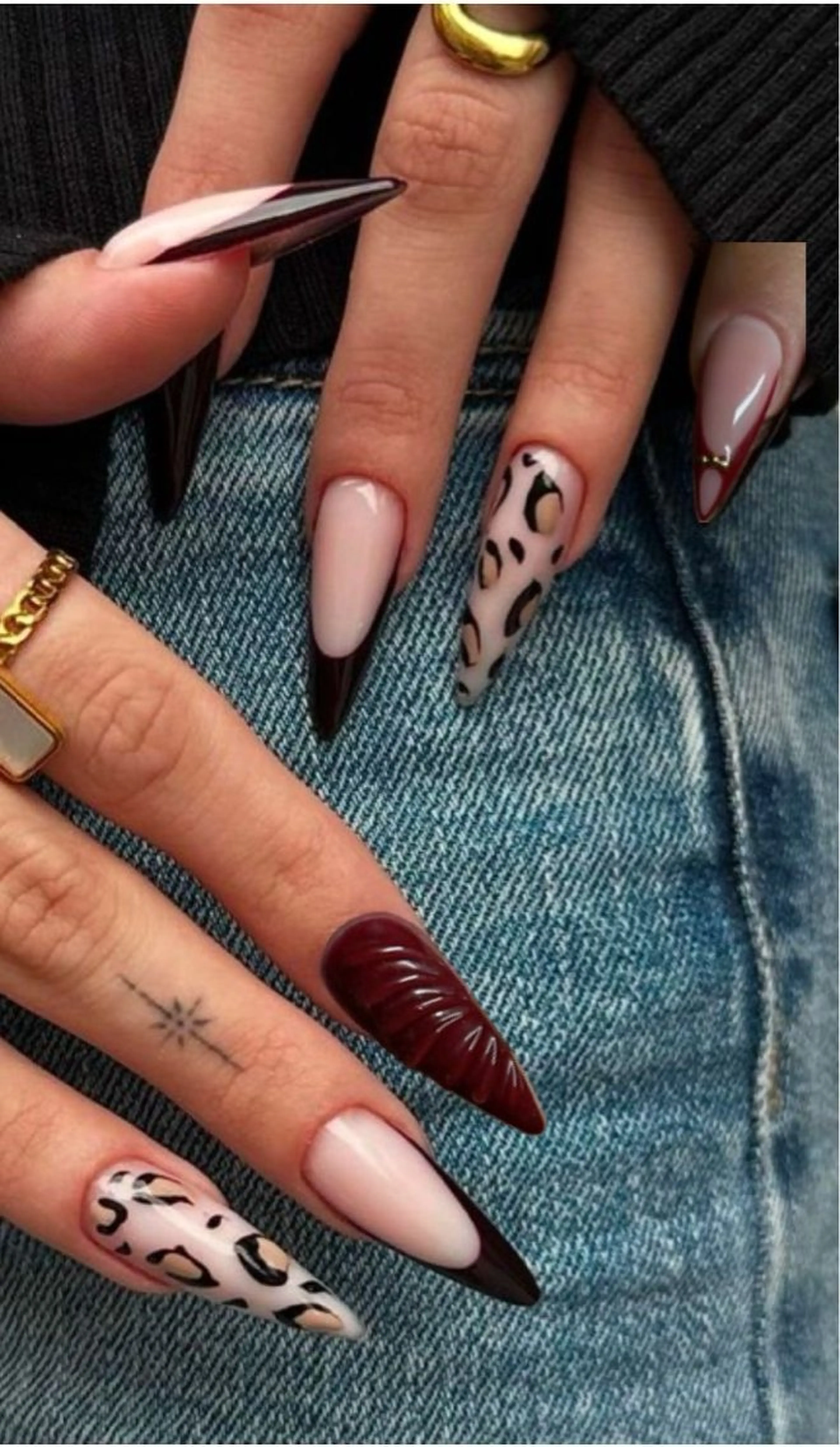 ネイル アートネイル 長さ出し ジェルネイル マグネットネイル ニュアンスネイル ハンドネイル Cloudy Chan 歌舞伎町のネイルデザイン