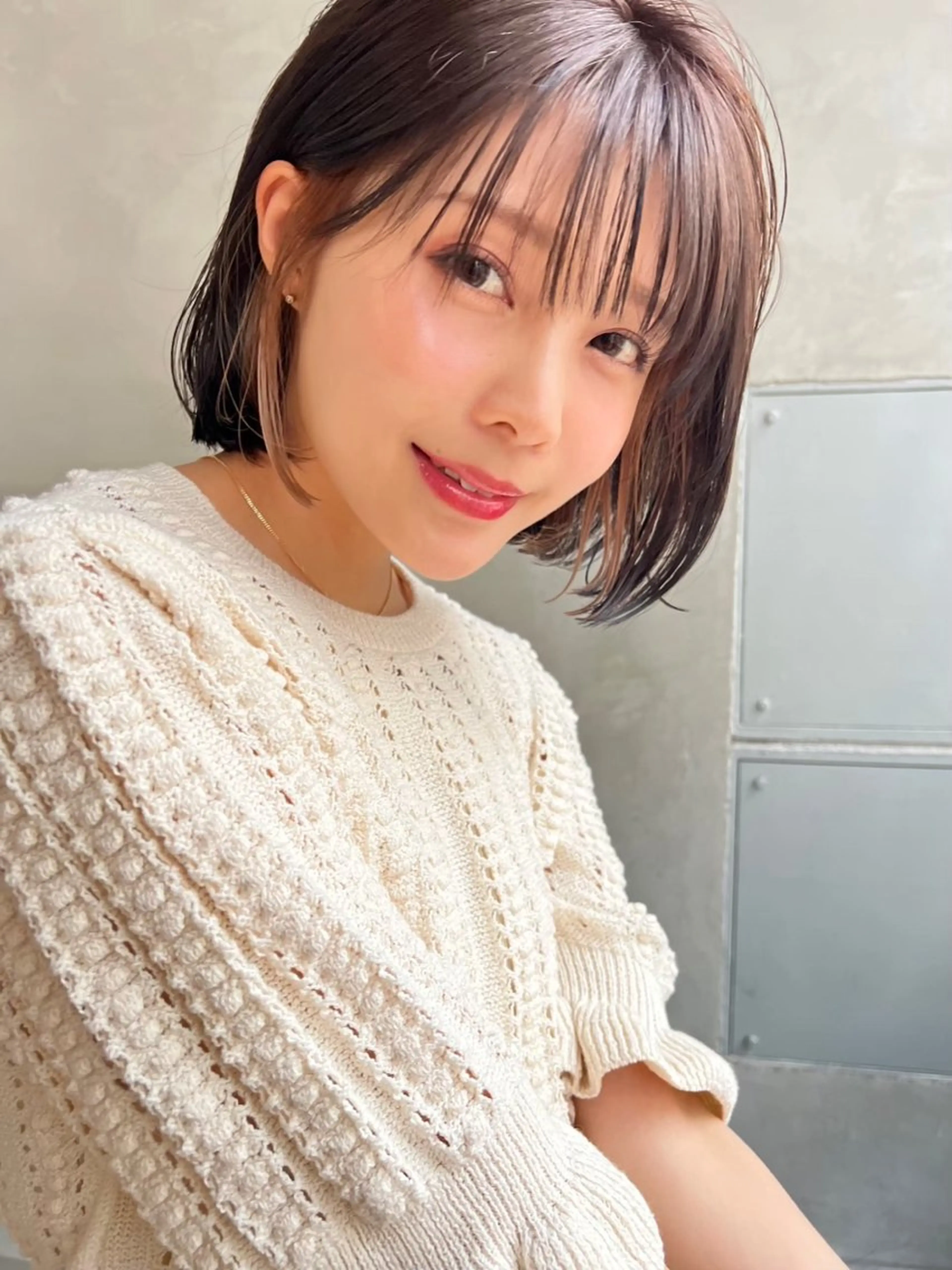 カラー イヤリングカラー MUSASHI ブリーチカラー◎のヘアスタイル