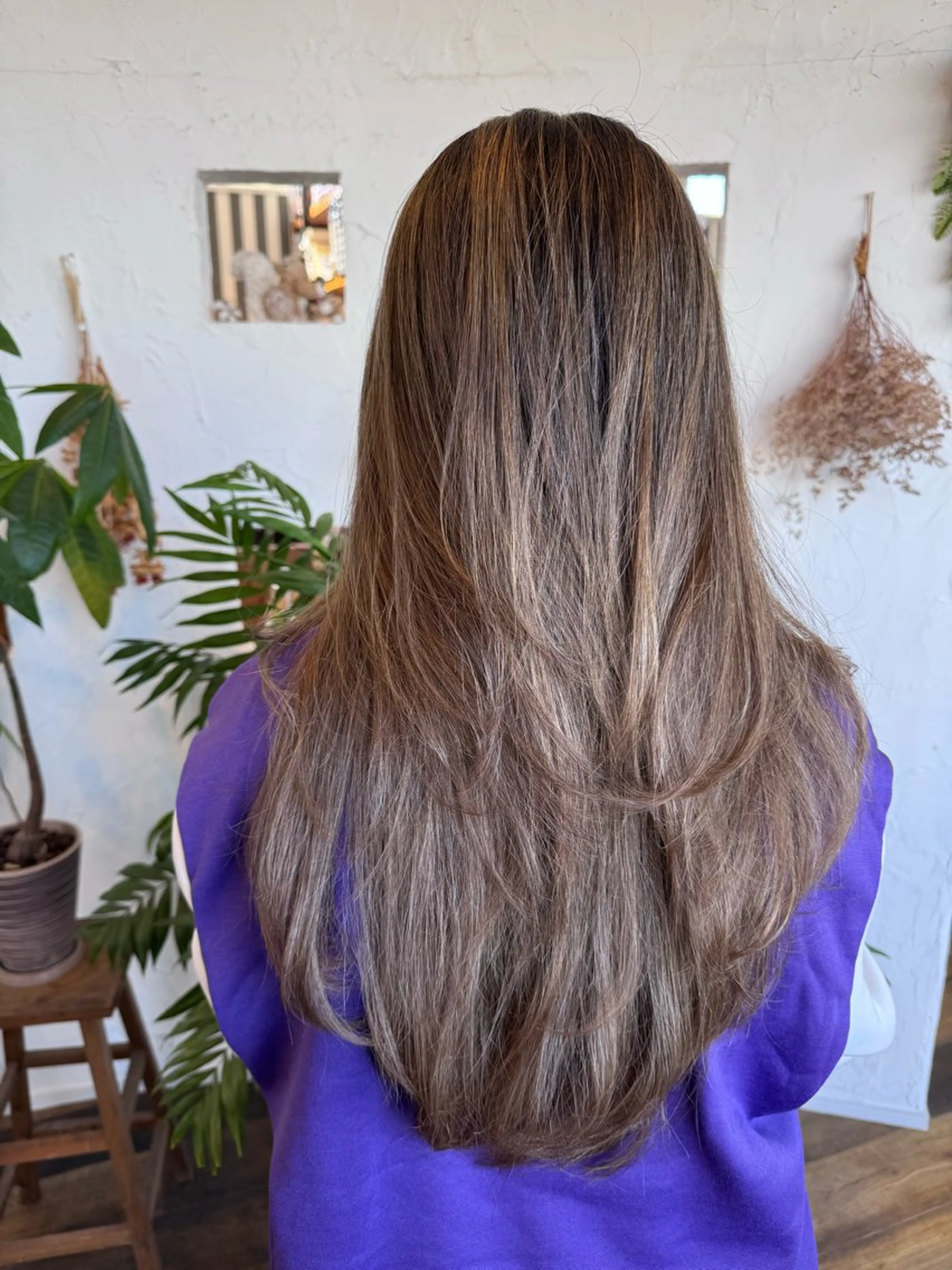 ロング カラー ヘアカラー 🌸小掛🌸 豊橋外国人風カラーのヘアスタイル