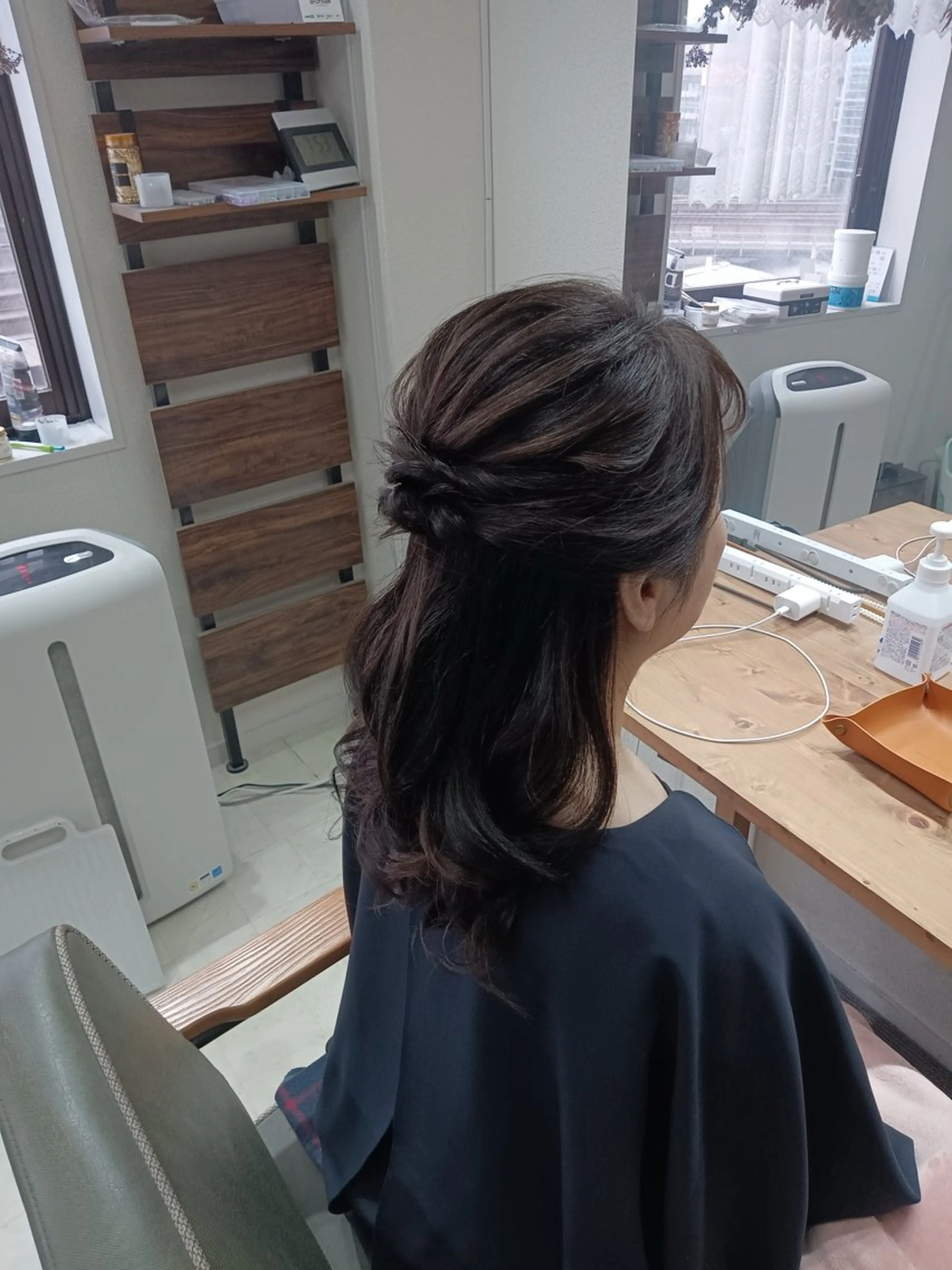 ロング ヘアアレンジ ハーフアップ 山室 敬義のヘアスタイル