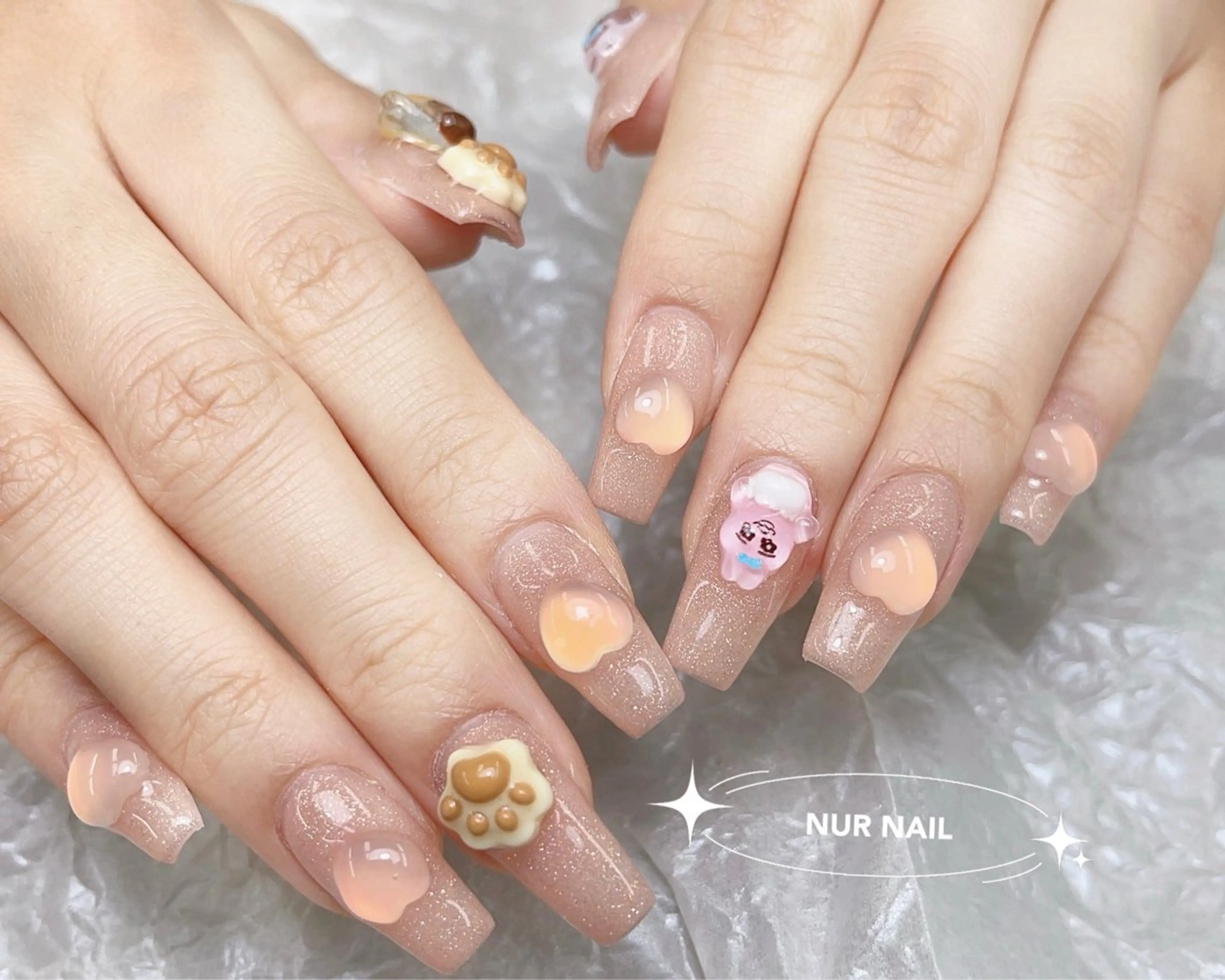 ネイル ハンドネイル ハンドケア 🤎HARU 🧸のネイルデザイン