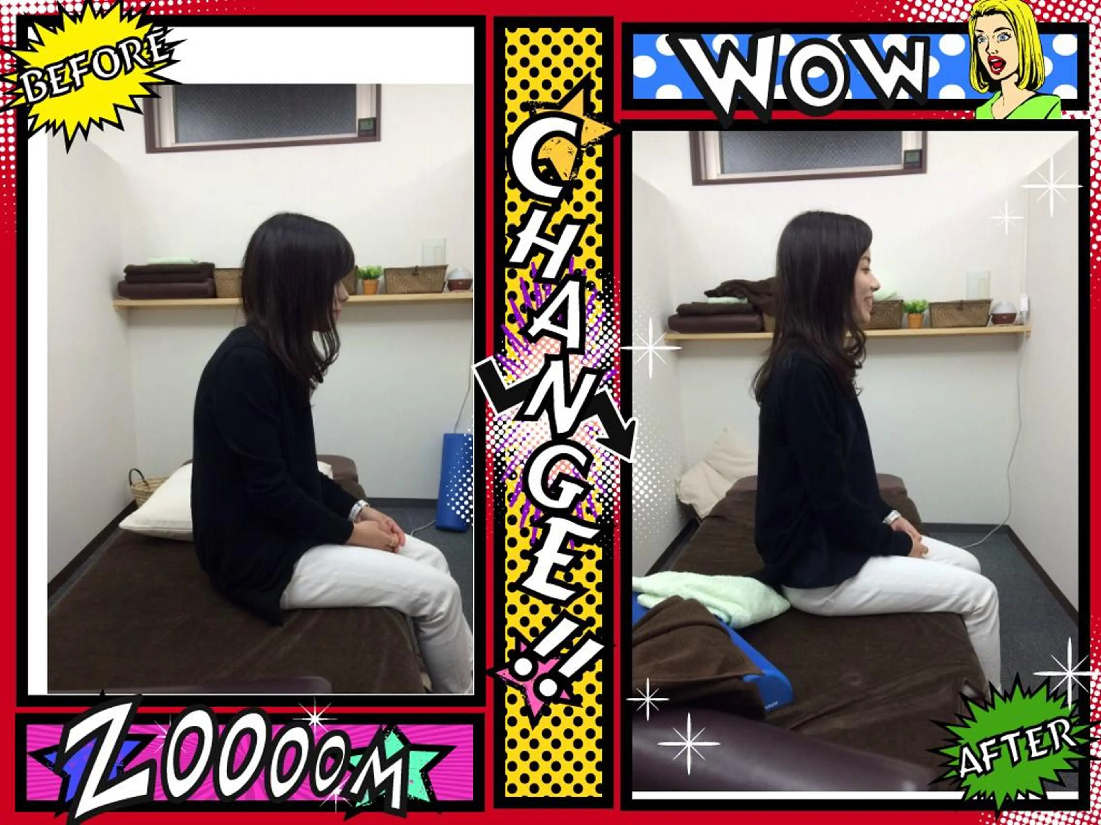 美容矯正（正しく美しい姿勢に）の写真