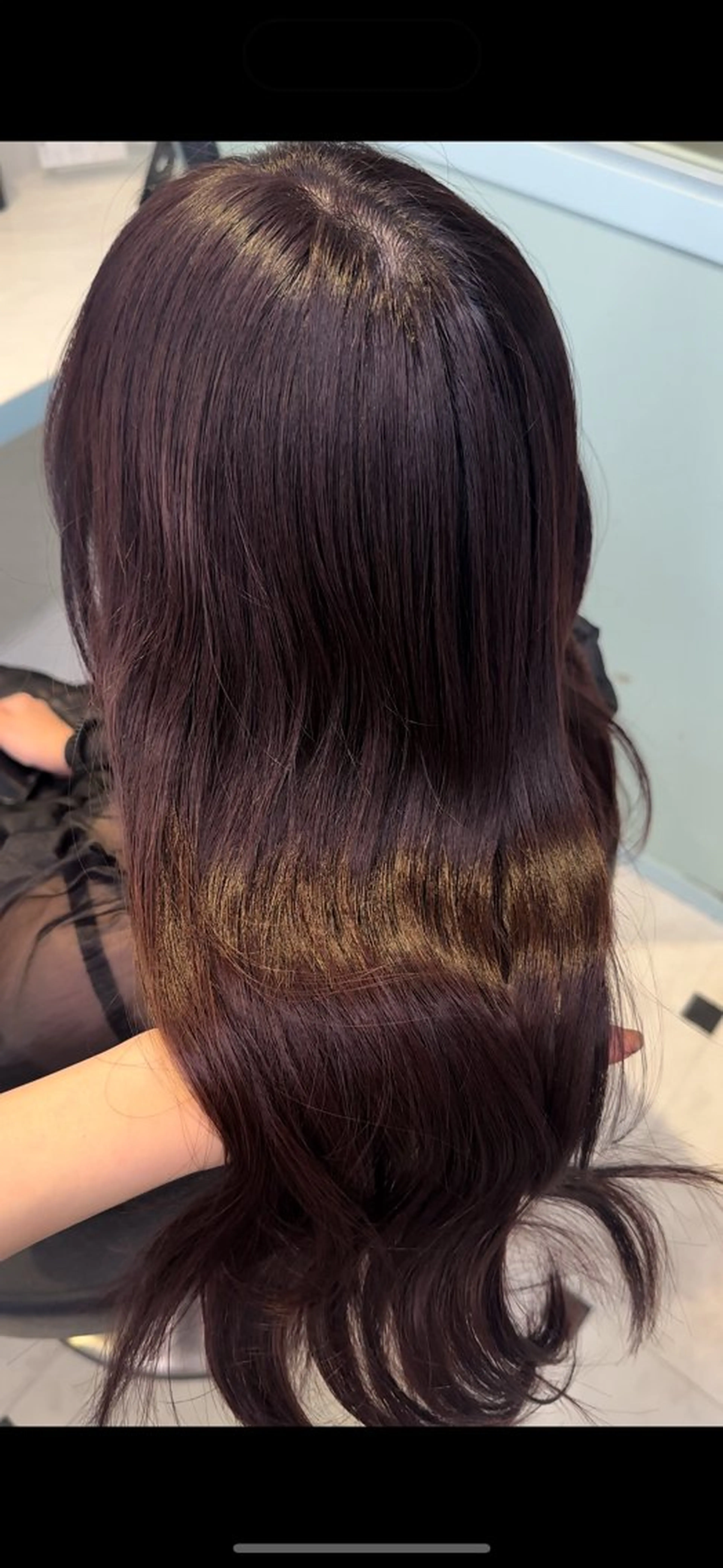 ロング カラー ラベンダーカラー カット ヘアカラー ♥️暖色モテカラ ー♥️由夏のヘアスタイル