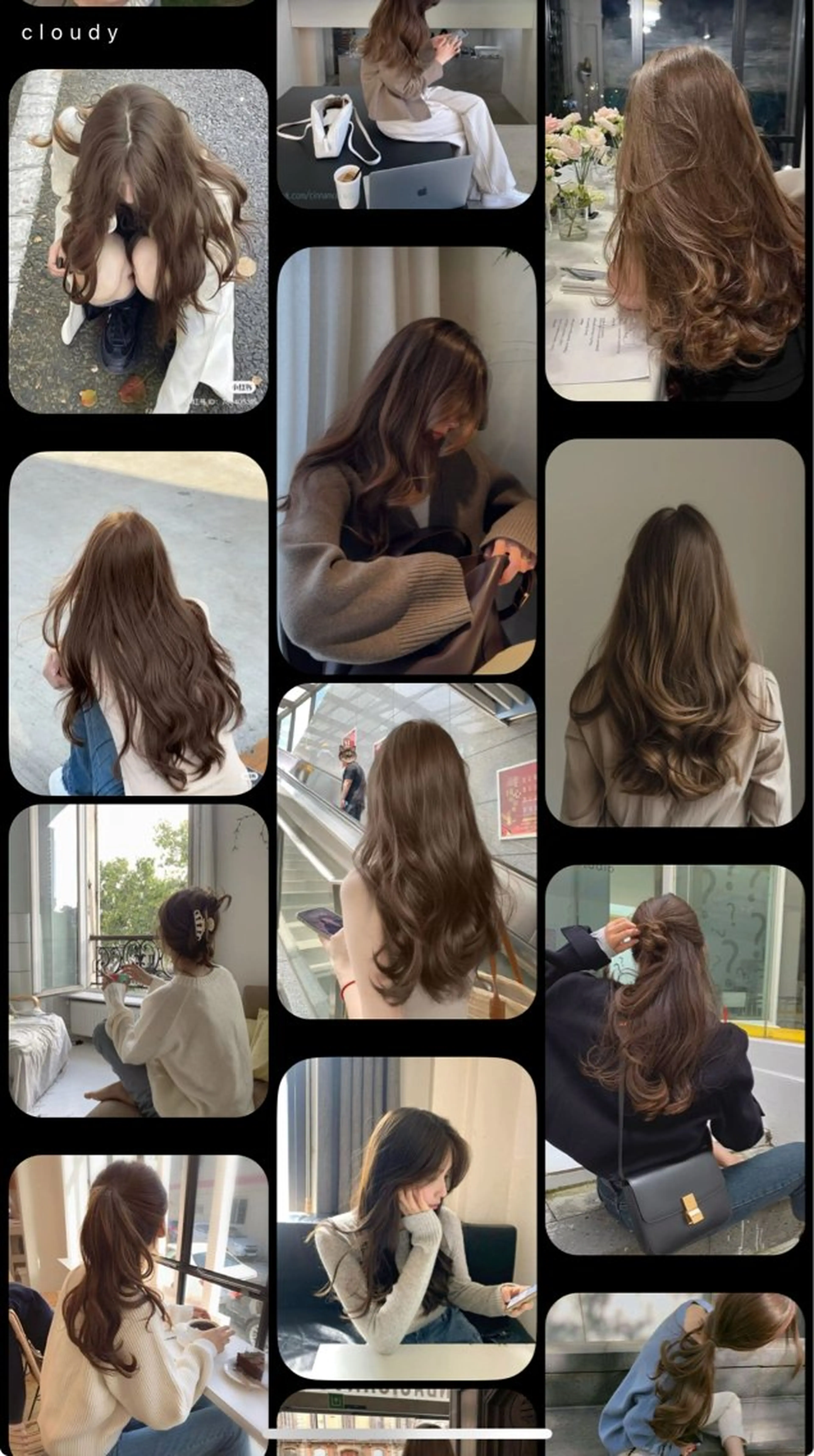 ロング カット ヘアカラー レイヤー透明感カラー AIKAのヘアスタイル