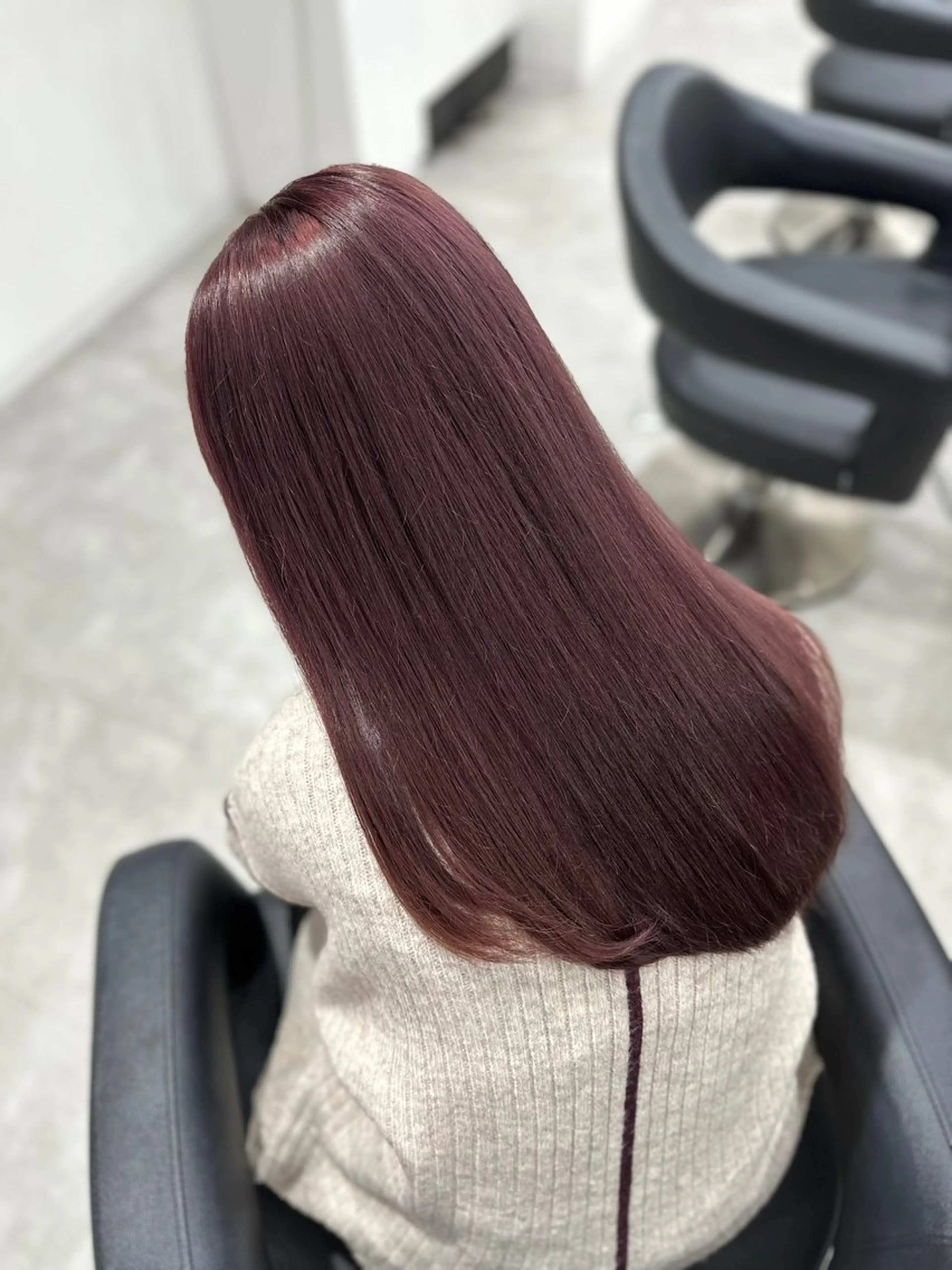 セミロング カラー ヘアカラー トリートメント 🍒ワイン系 ウルフカット🍒拓未のヘアスタイル