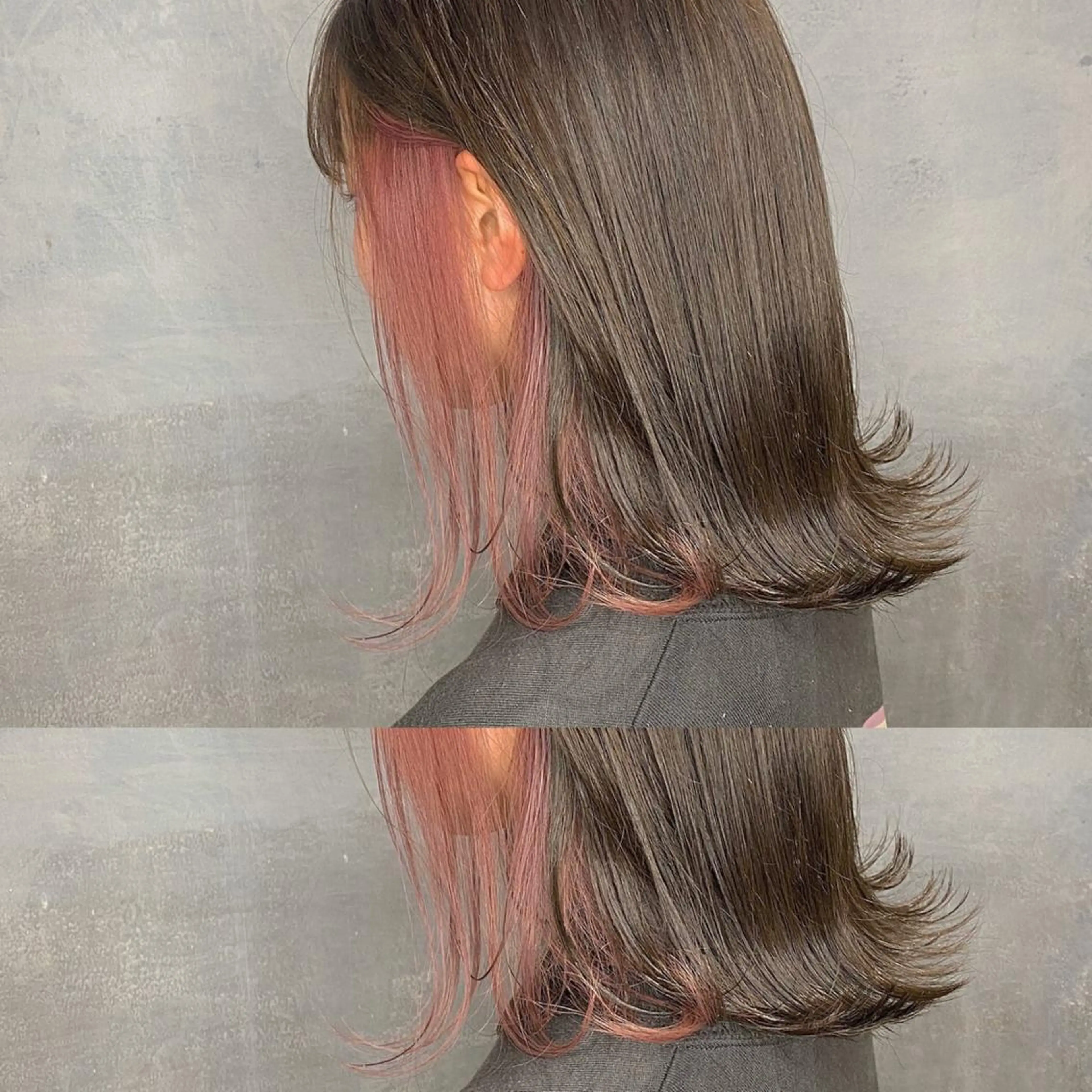 ミディアム カラー CLUTCH天王寺 西藤遥河のヘアスタイル