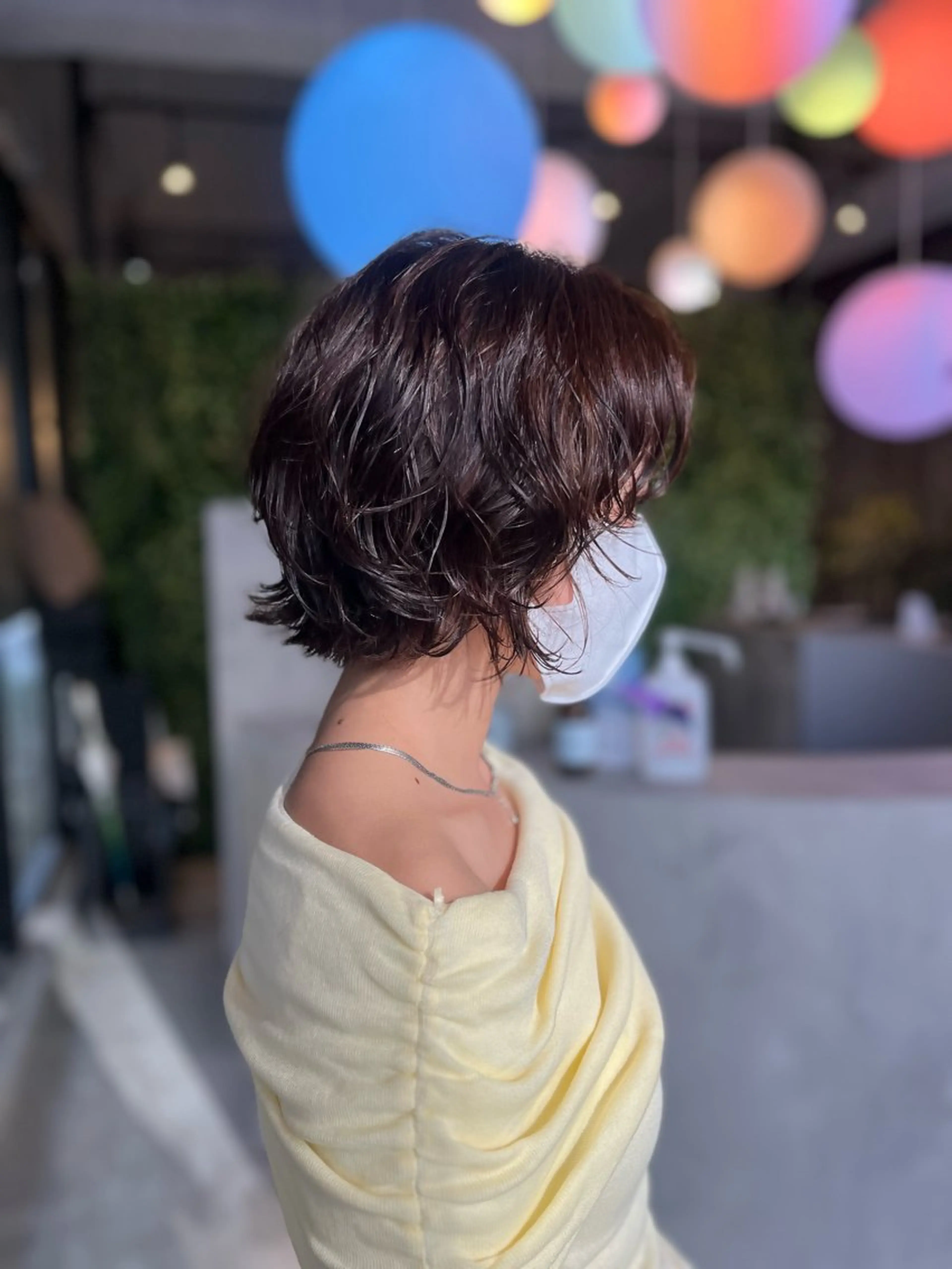 ショート パーマ ショートヘア カット ヘアカラー パーマ lolonois池田 /レイヤー/郷田遥のヘアスタイル