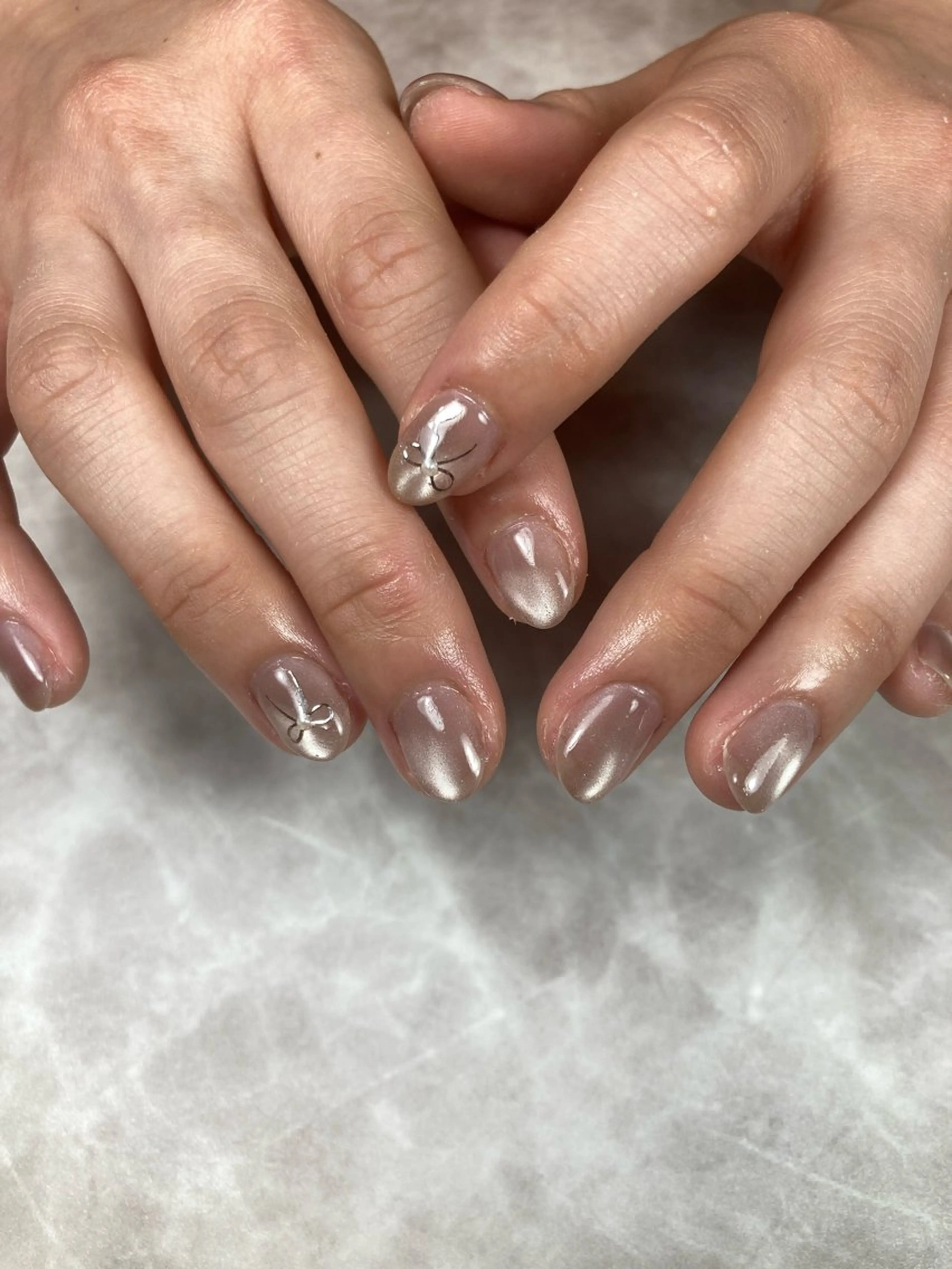 ネイル リボン ハンドネイル et.nail所属・et. nailのネイルデザイン