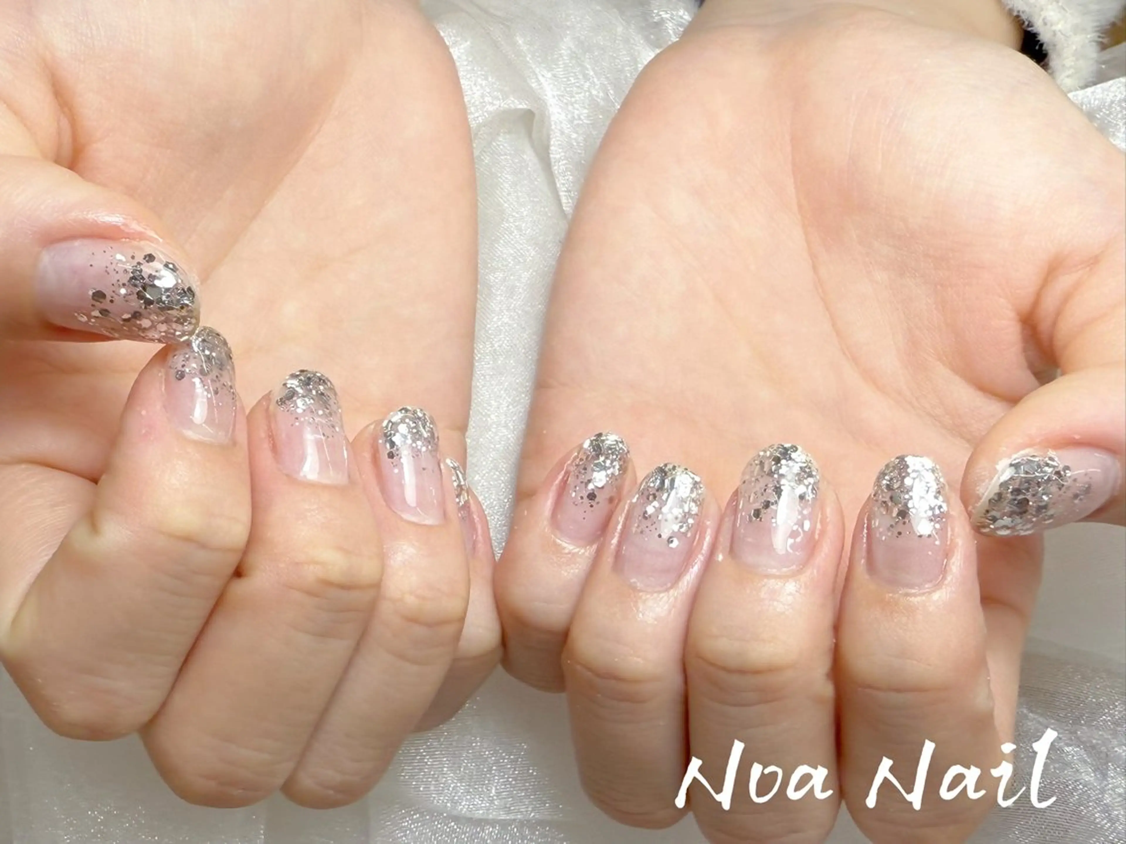 ネイル フレンチネイル グラデーション 韓国ネイル 持ち込み ニュアンスネイル ハンドネイル Noa Nailのネイルデザイン