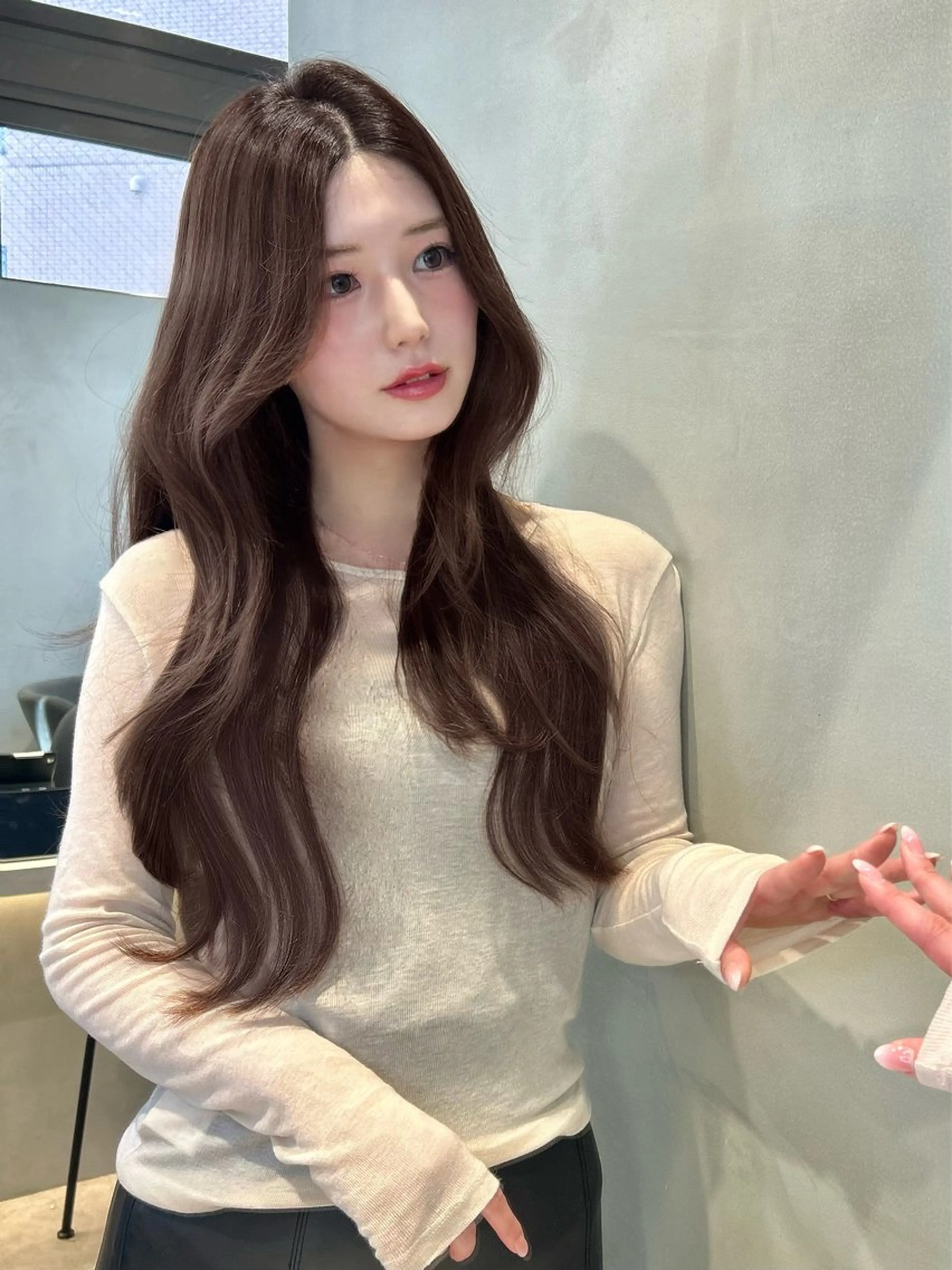 ロング カット 縮毛矯正 大宮韓国ハッシュ🪽 GLROWseriのヘアスタイル