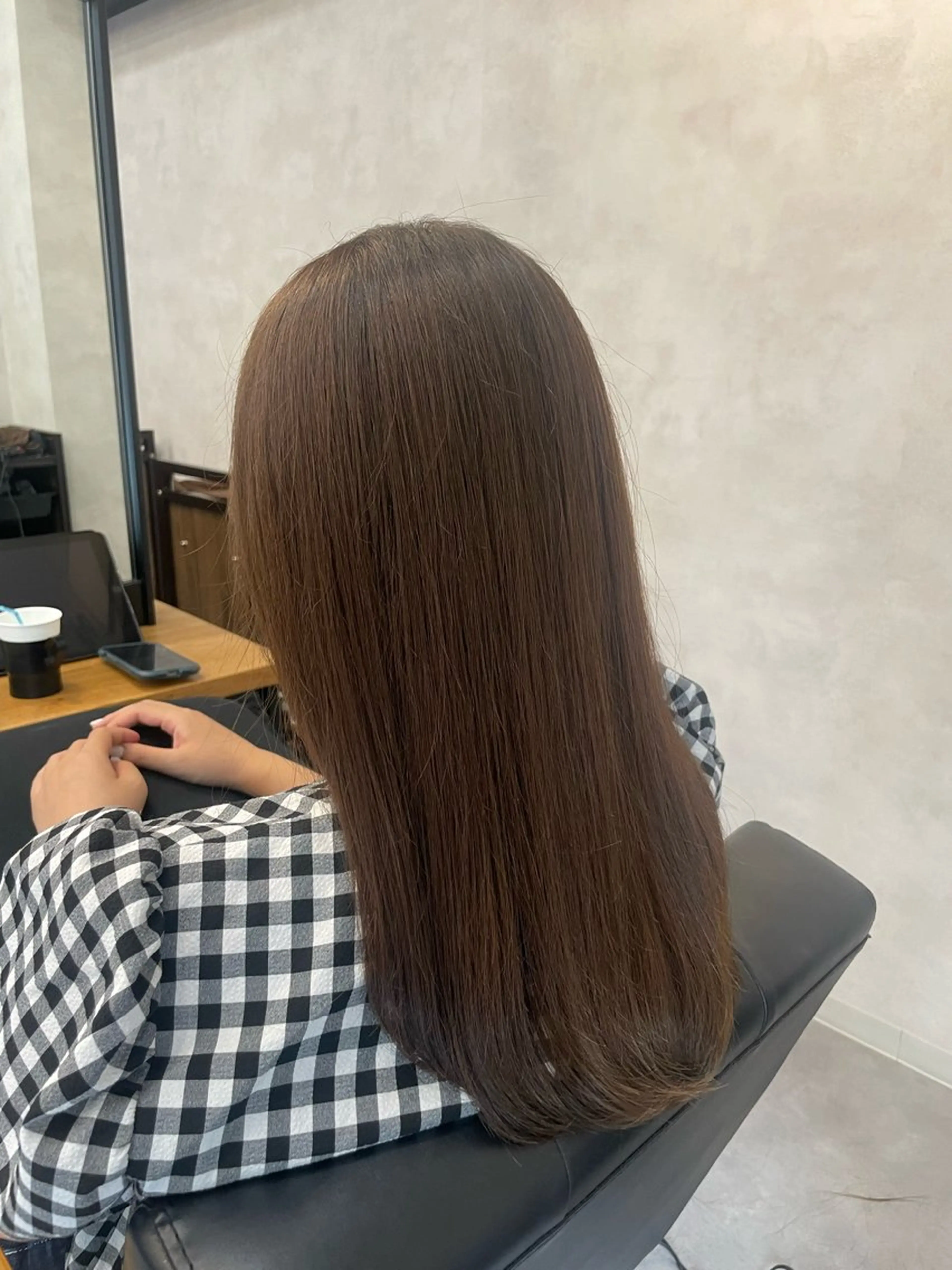 ロング カラー カット ヘアカラー トリートメント 今村 南穂のヘアスタイル