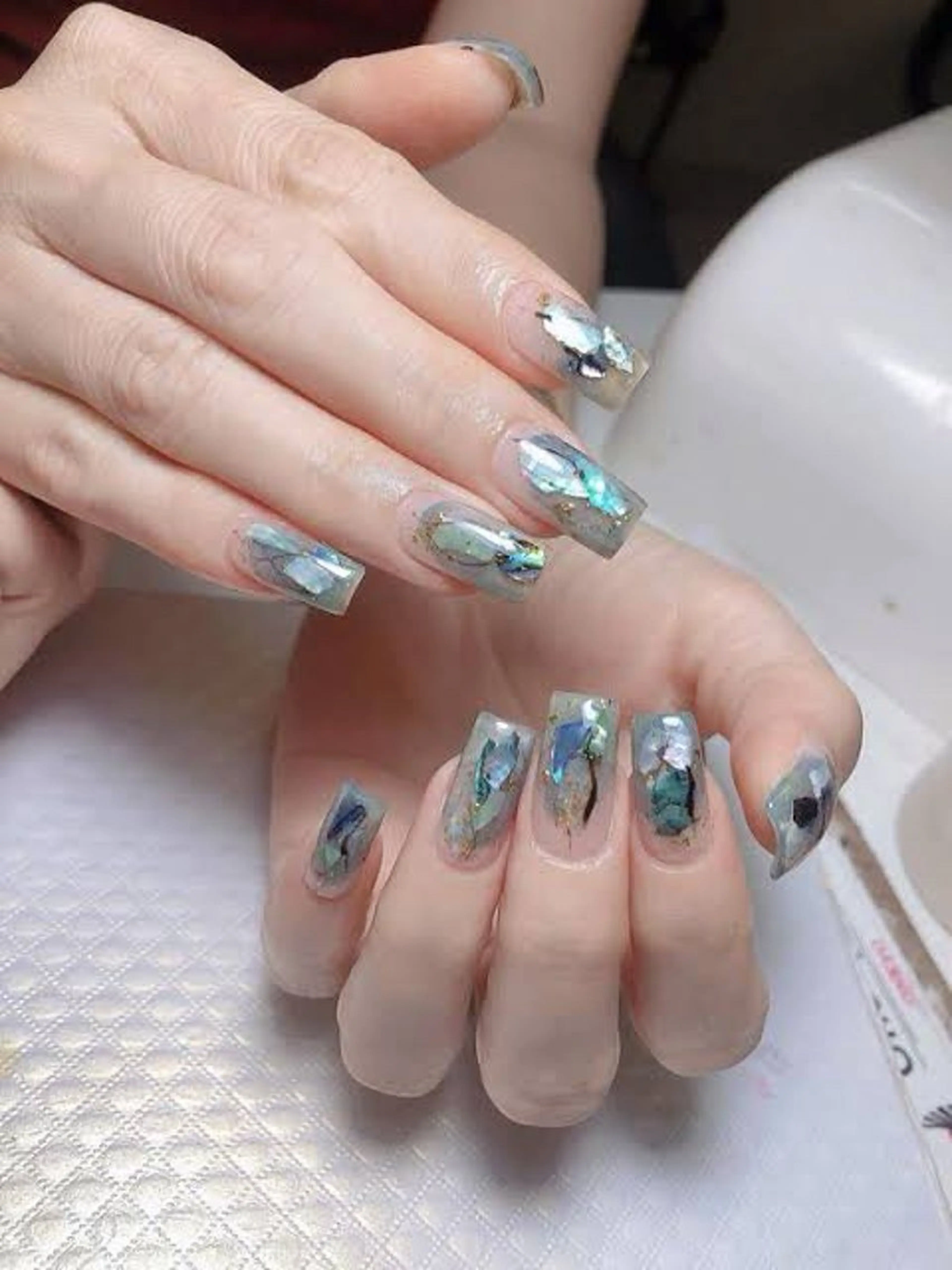 ネイル アートネイル 成人式 ジェルネイル ニュアンスネイル ネイルチップ Kora Nailのネイルデザイン