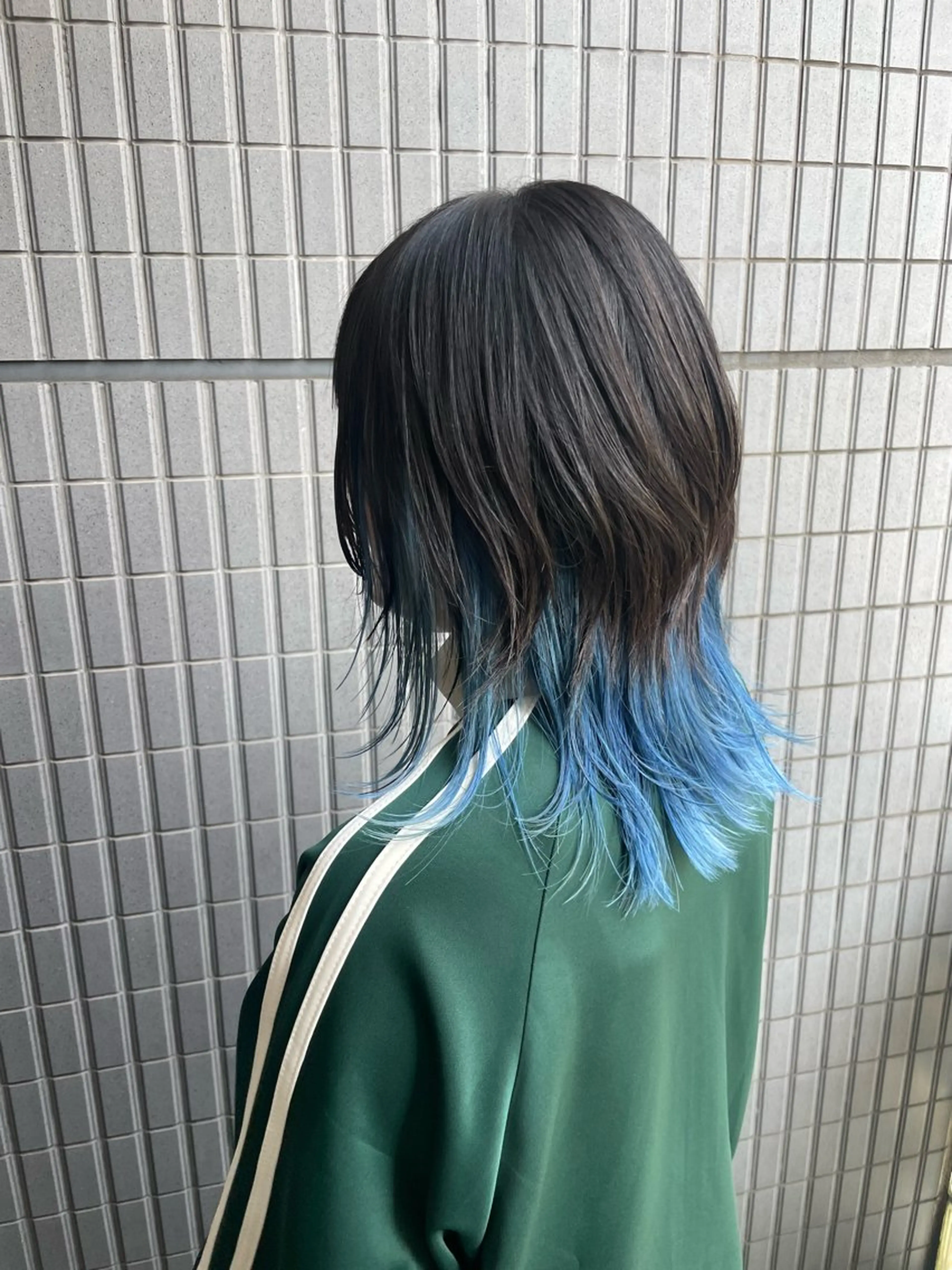 セミロング カラー インナーカラー ヘアカラー 野町好花 レイヤー/パーマのヘアスタイル