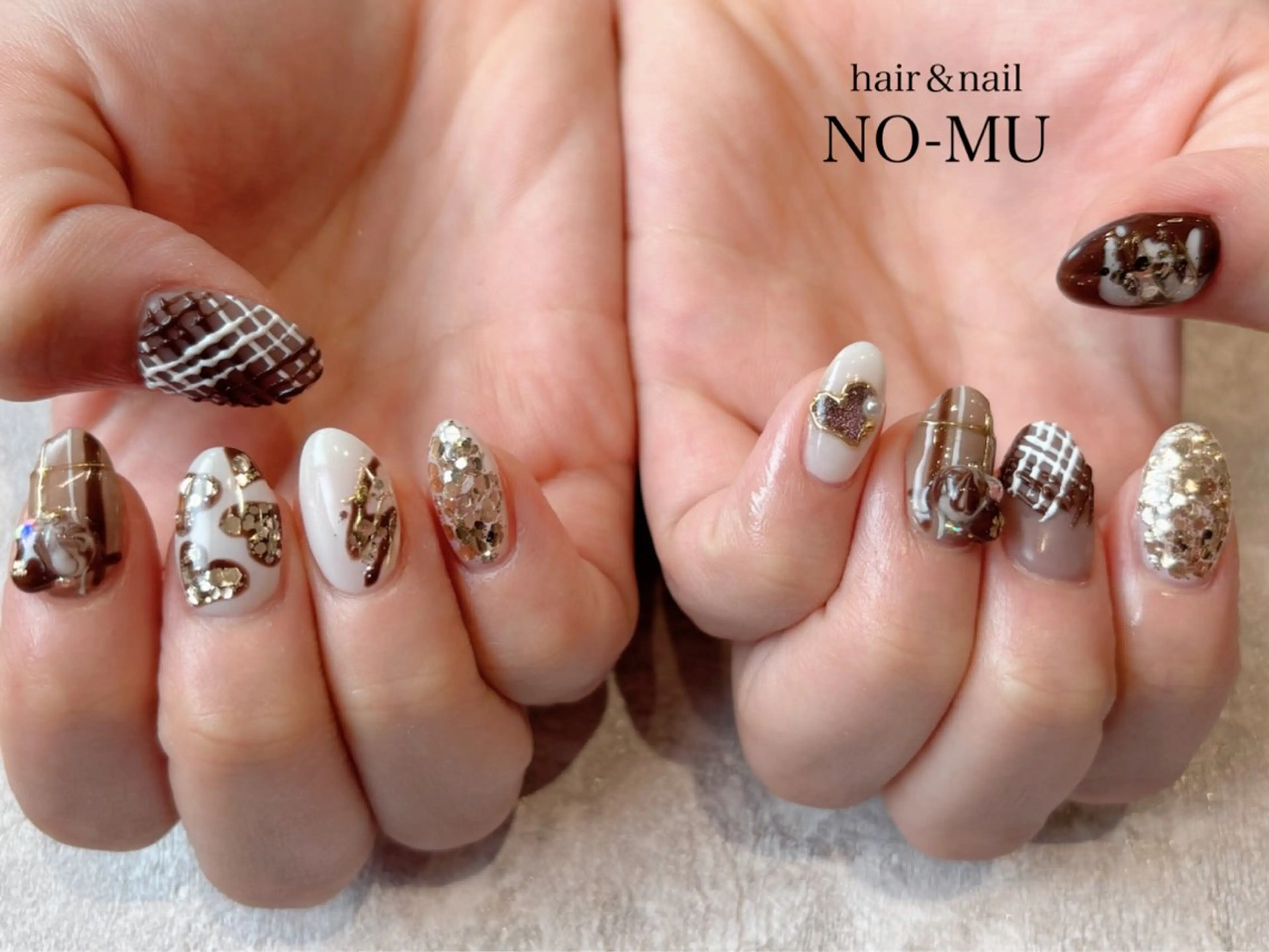 ネイル バレンタイン ハンドネイル hair＆nail NO-MU所属・hair＆nail NO-MUのネイルデザイン