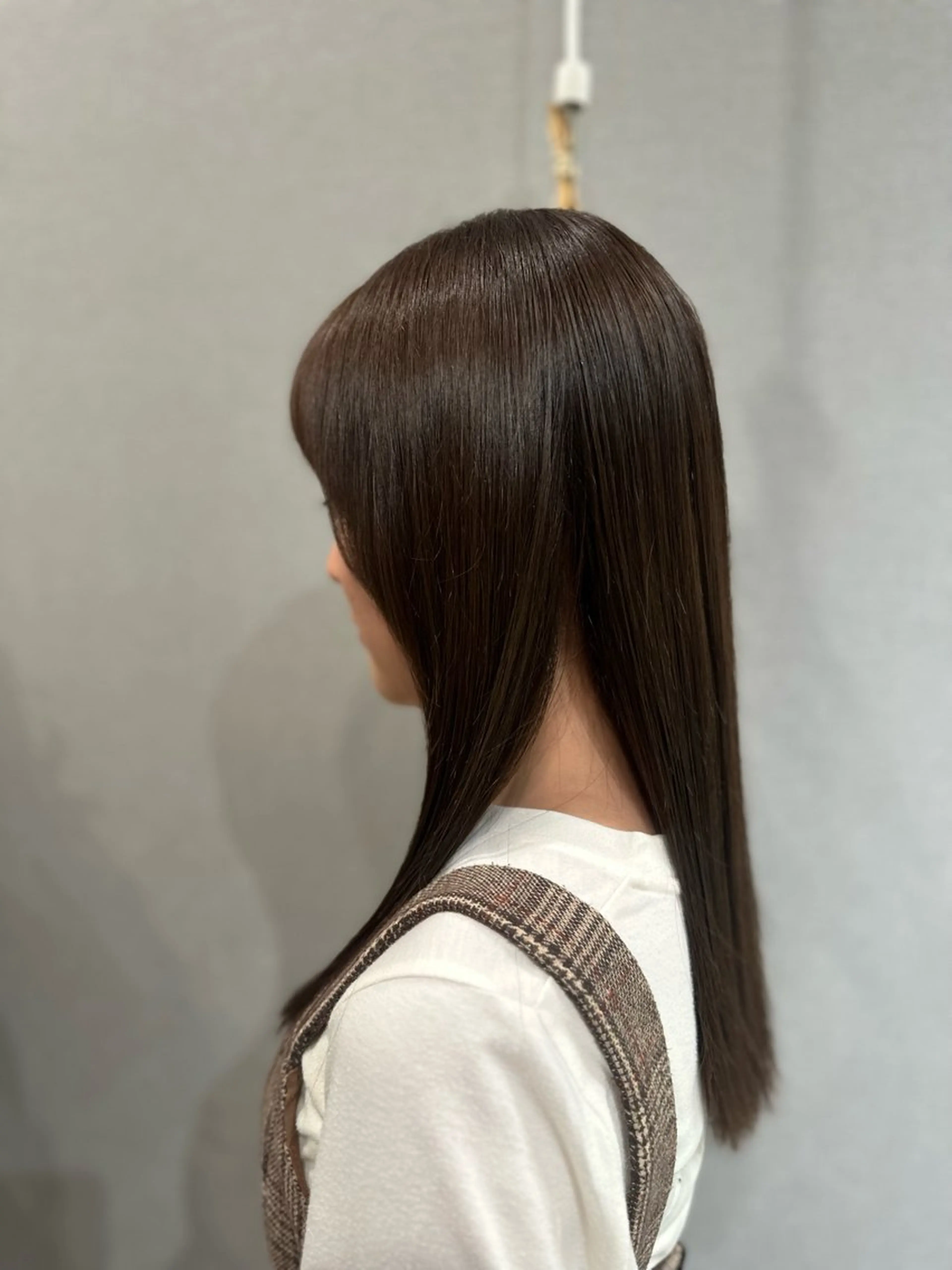 セミロング カット 縮毛矯正 K Harukaのヘアスタイル