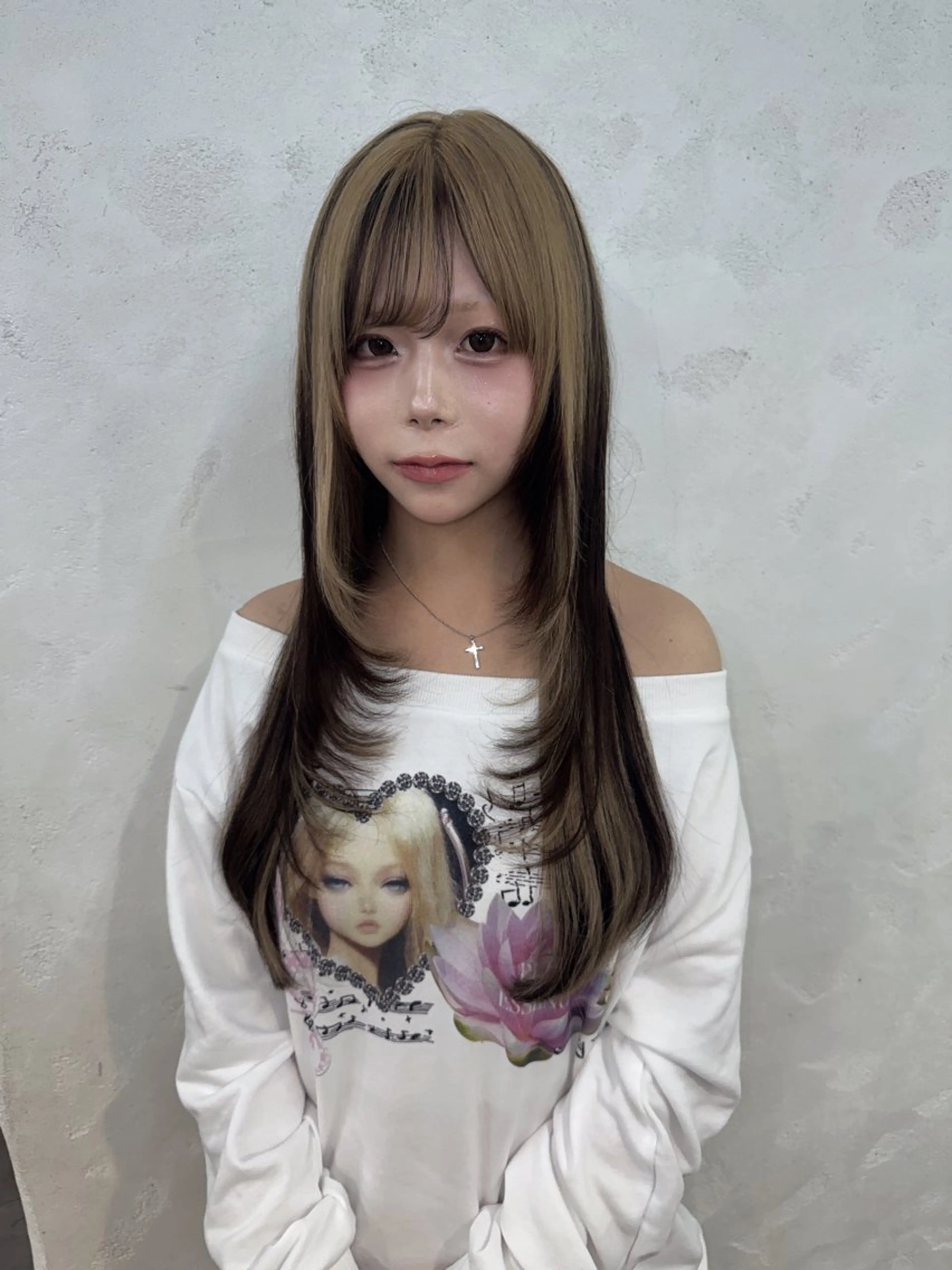 ロング カラー ✨最安値✨エクステ カラー🌼つきな🌼のヘアスタイル