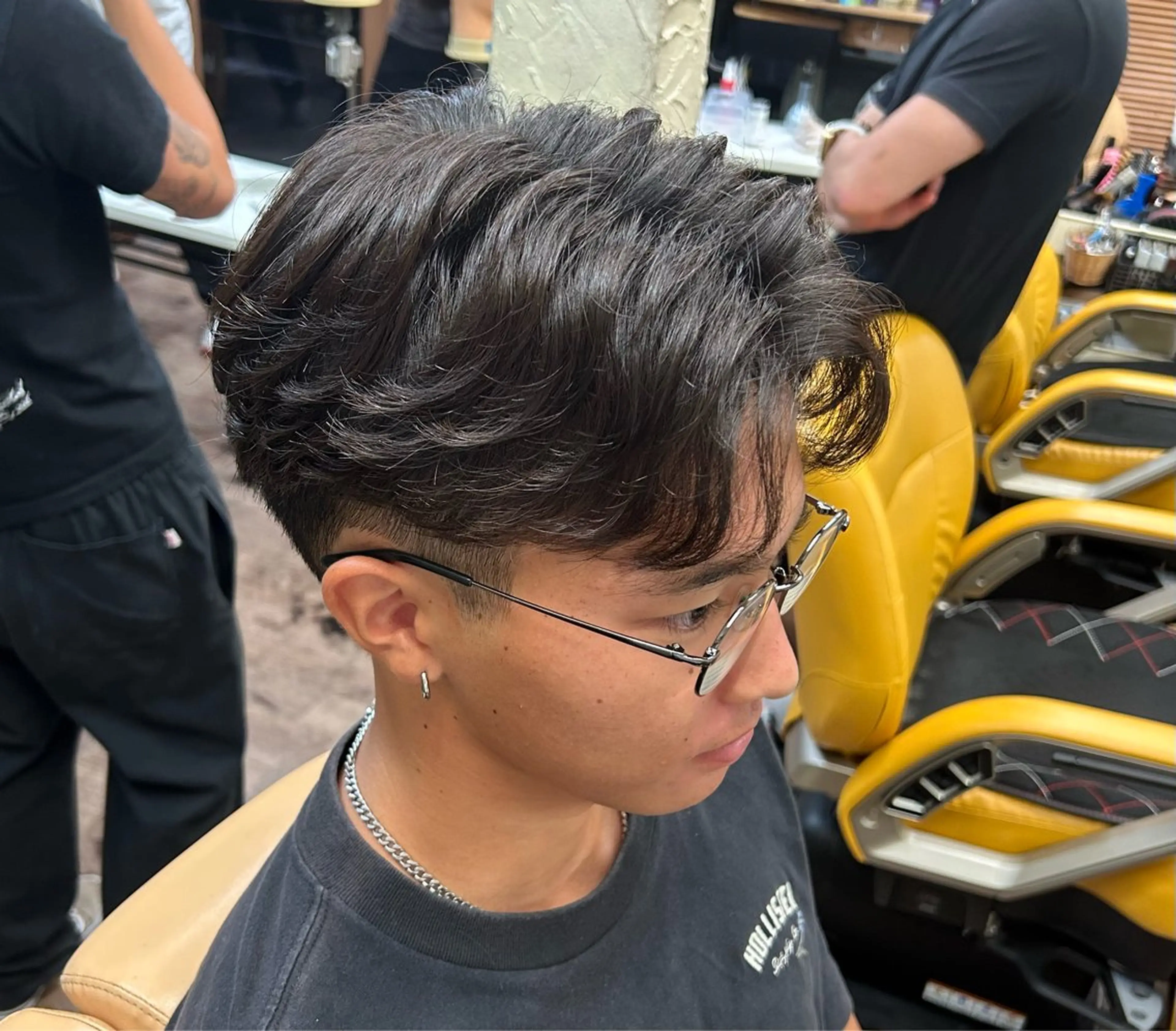 ショート パーマ メンズ メンズパーマ ニュアンスパーマ カット パーマ 新宿メンズカット✂︎ 能戸蒼生💈のヘアスタイル