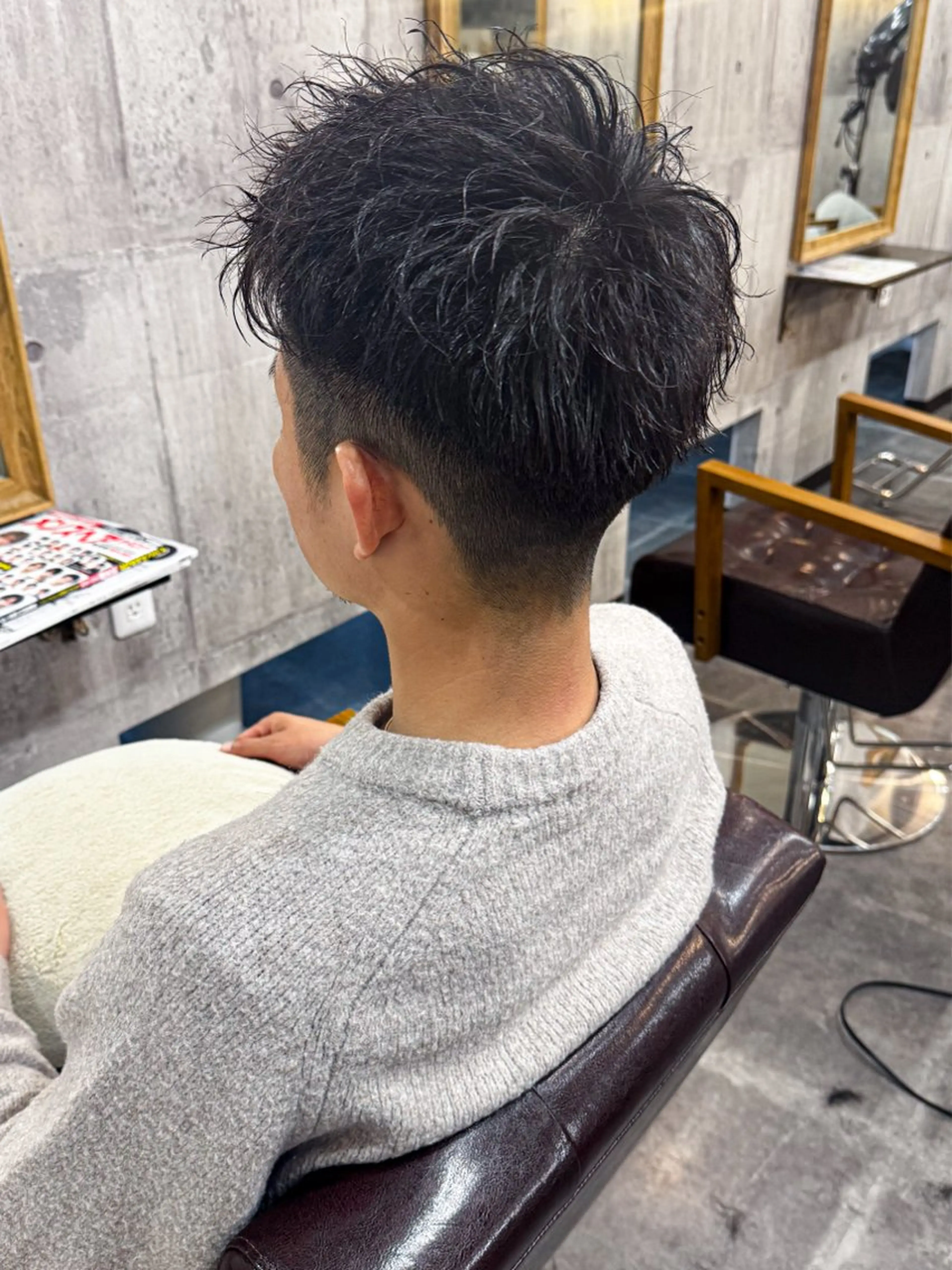 ショート パーマ メンズ カット パーマ amule hair ✂️山本　丈則✂️のヘアスタイル