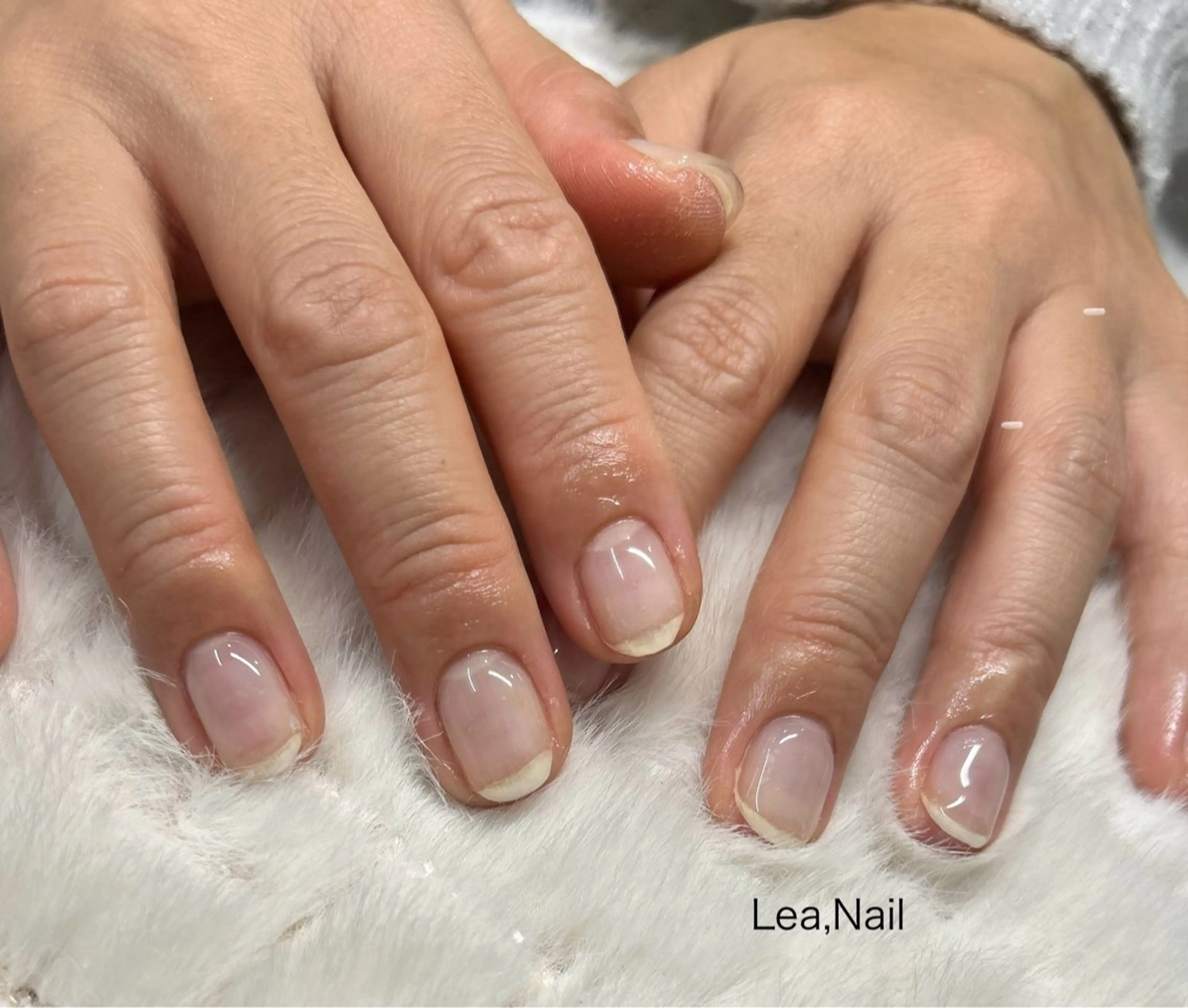 ネイル クリアネイル Lea,Nail所属・松橋 愛のネイルデザイン