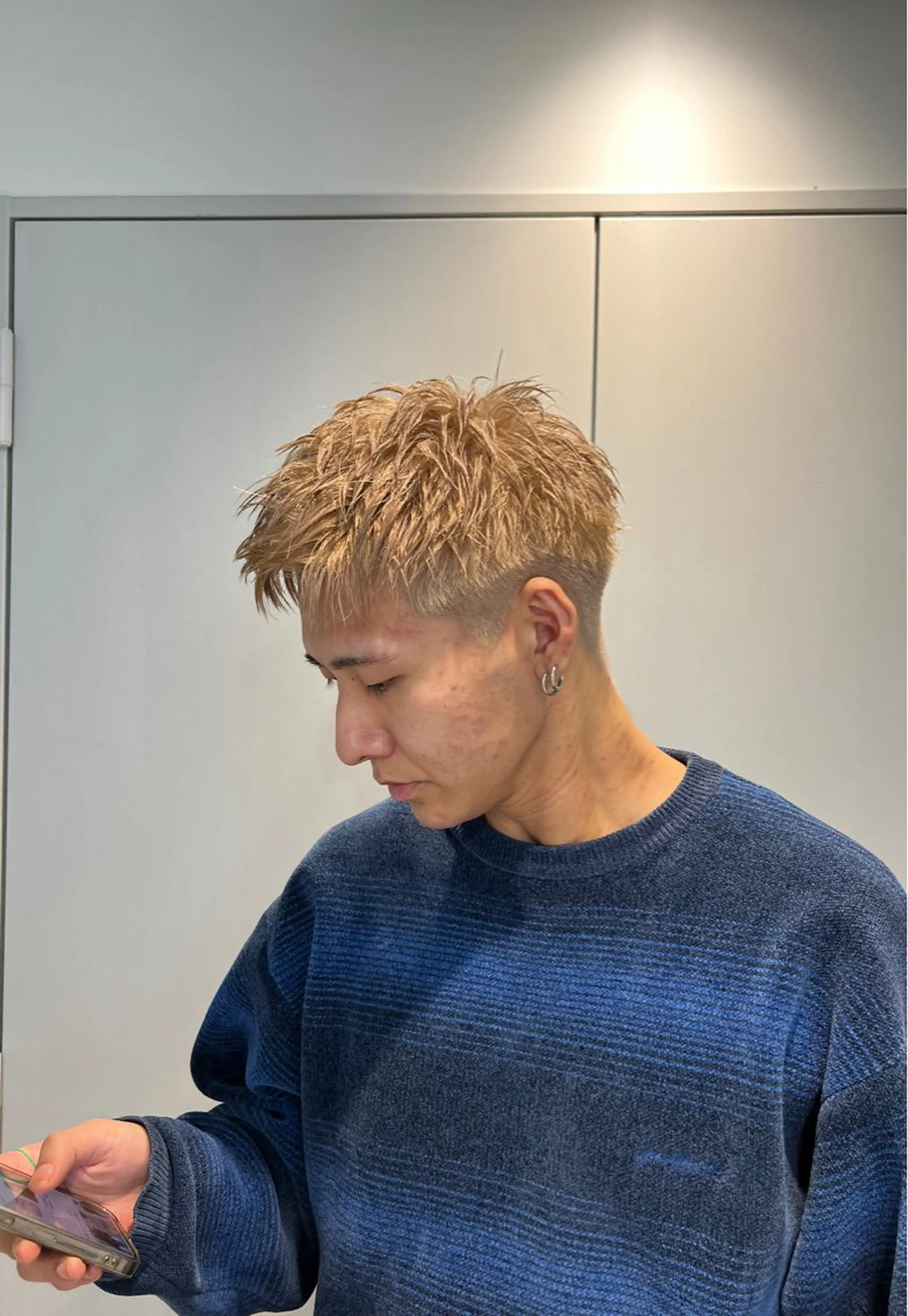 メンズ ヘアカラー 🌀toa/波巻き✨ /メンズパーマ／栄のヘアスタイル