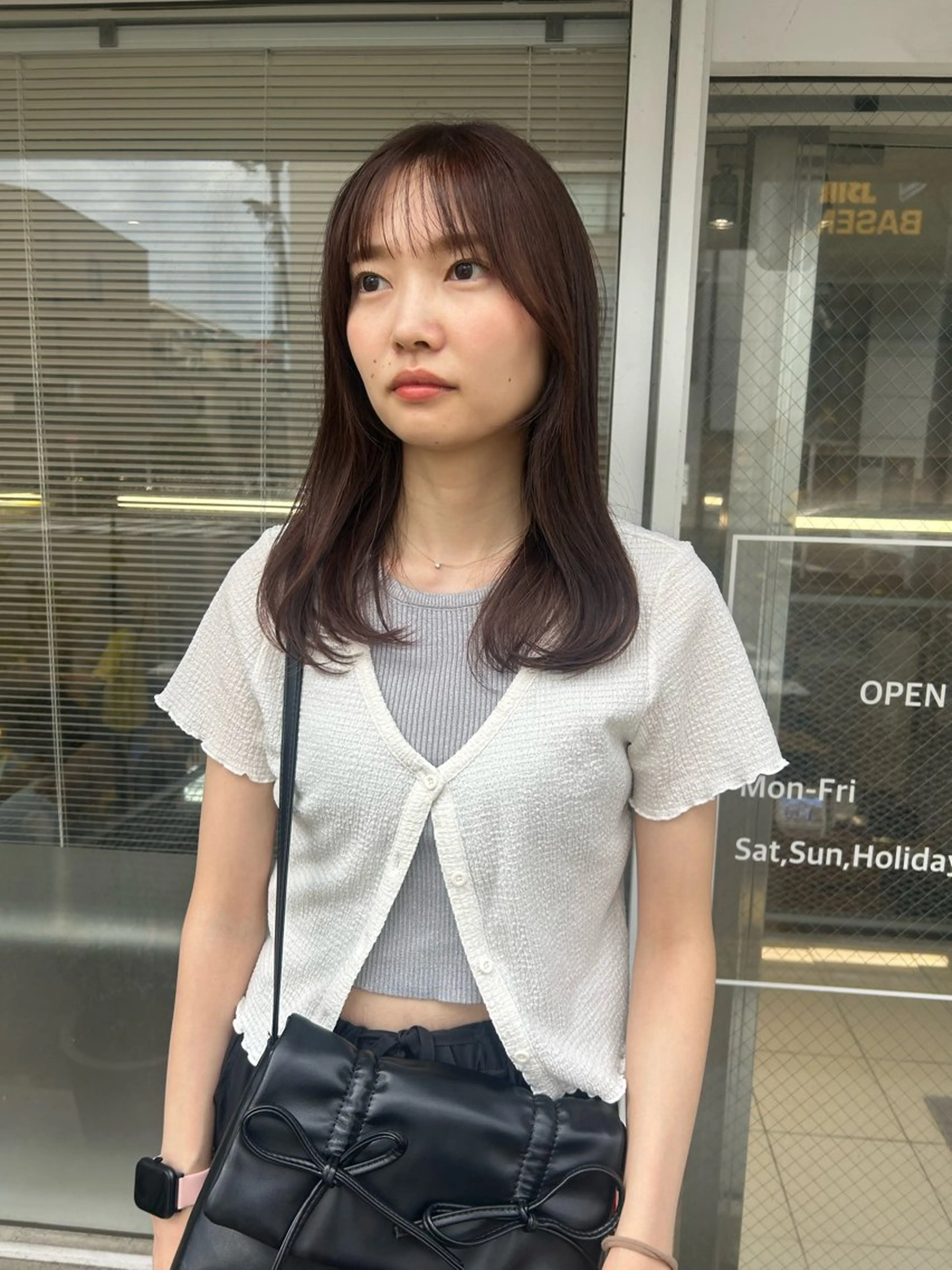 セミロング カラー ラベンダーカラー カット ヘアカラー トリートメント 透明感カラー🫧 nanohaのヘアスタイル