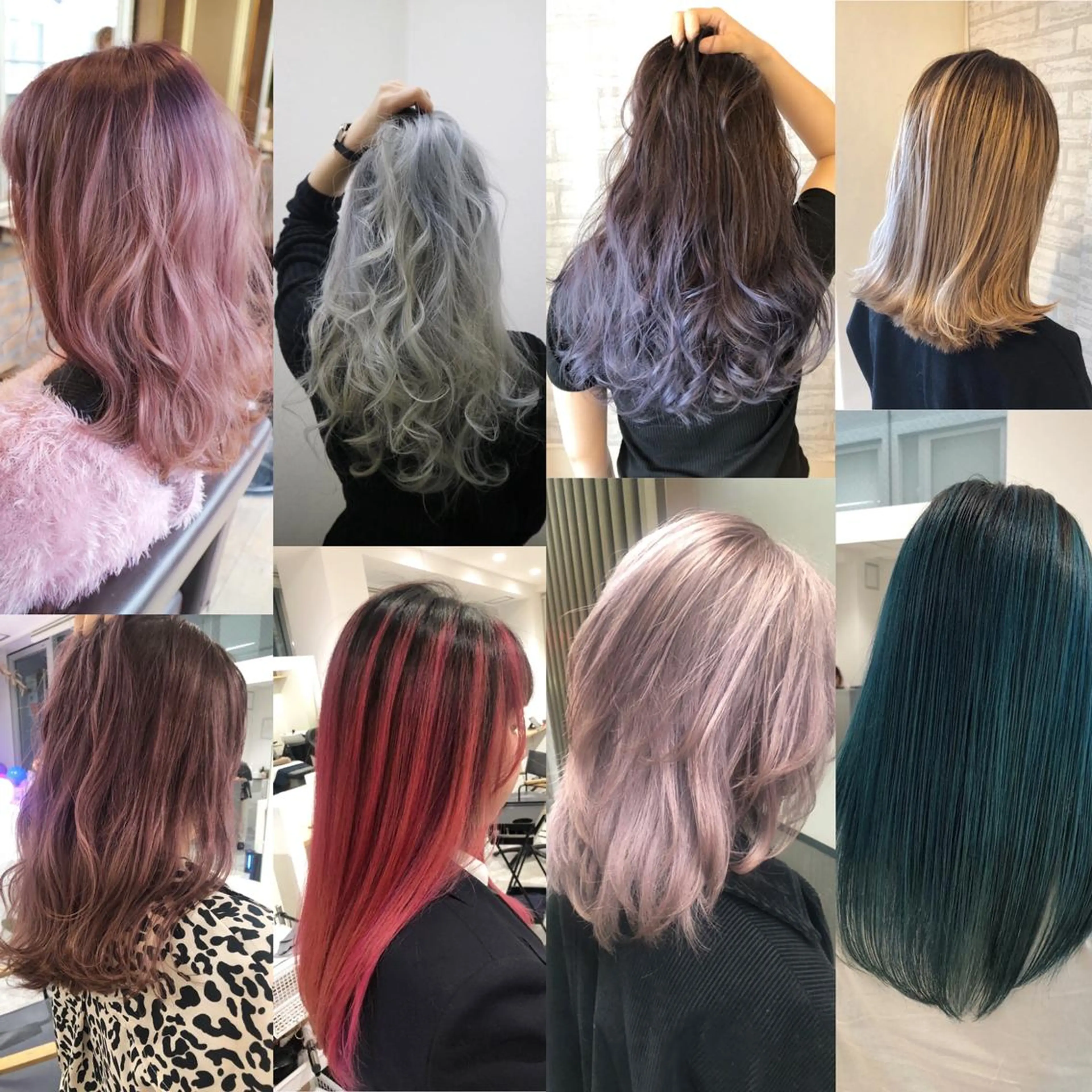 ミディアム カラー ヘアカラー トリートメント kalahair salon ブリーチのヘアスタイル