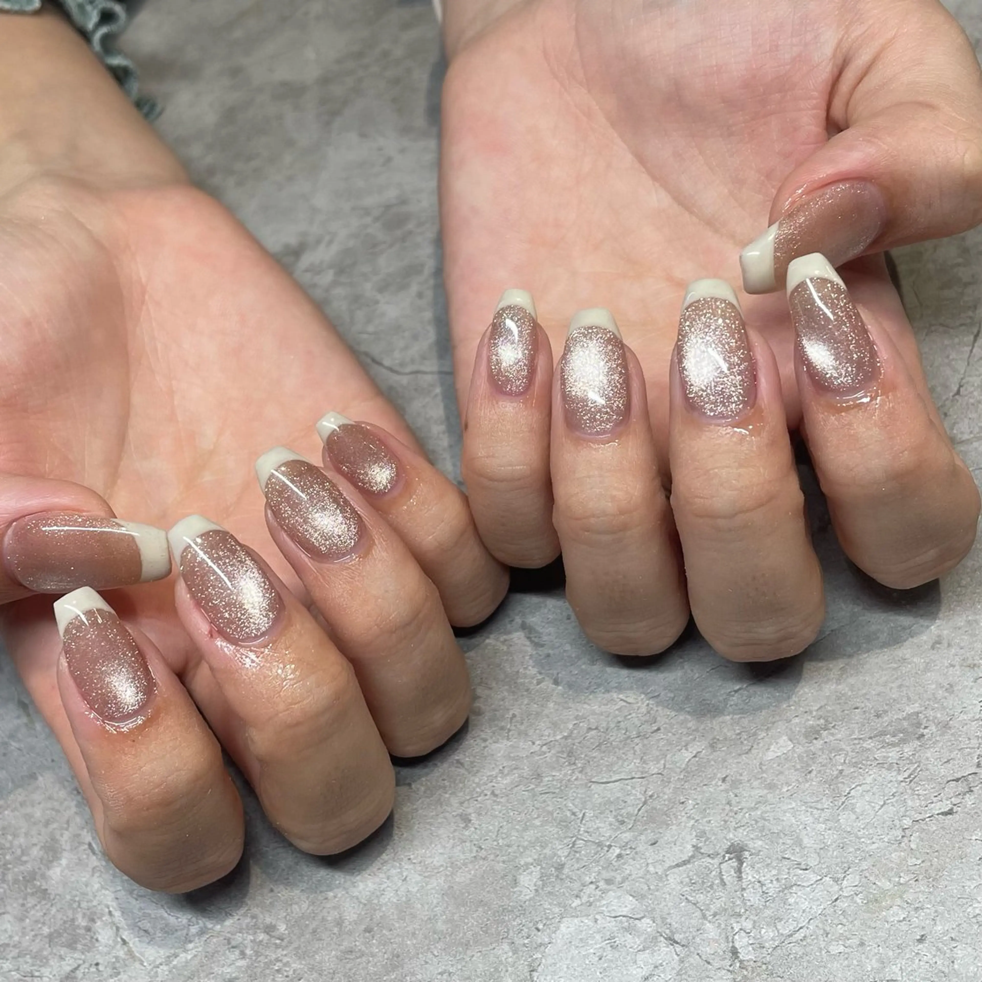 ネイル フレンチネイル マグネットネイル ハンドネイル IROHA NAIL 横山佳那のネイルデザイン