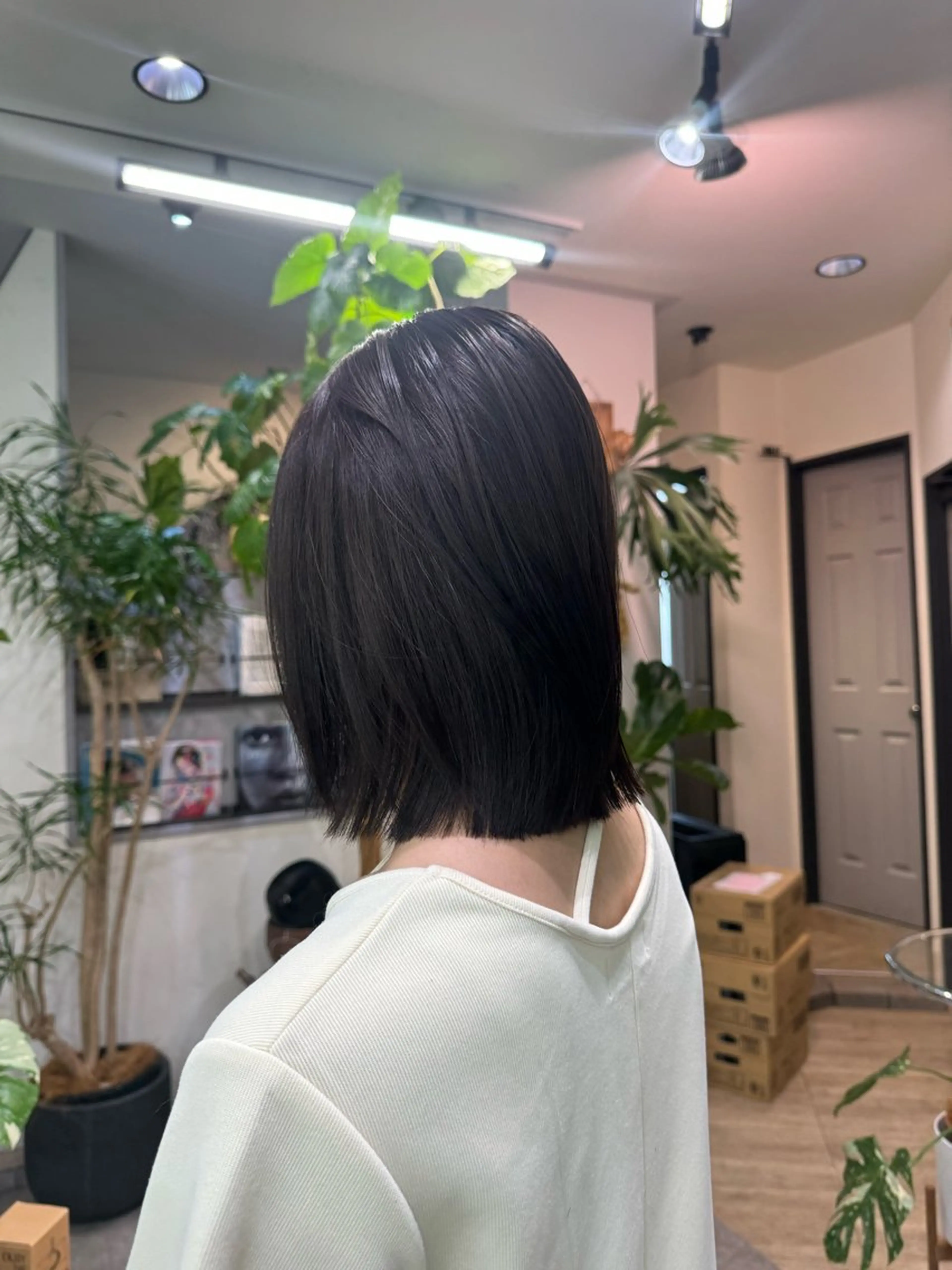 ミディアム 縮毛矯正 酸性ストレート 縮毛矯正 🍈yurina パーマ🍈のヘアスタイル