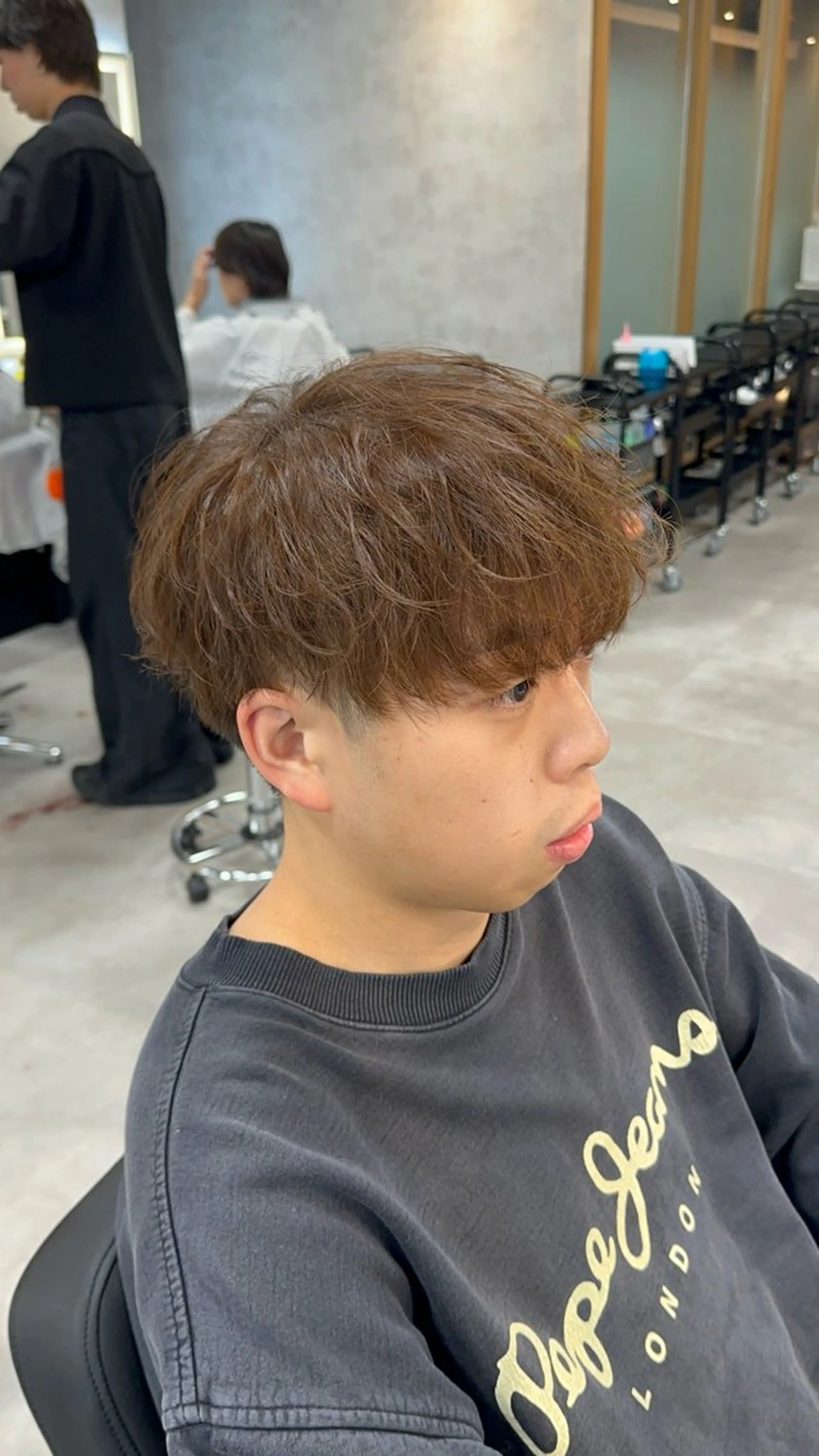 ショート カラー メンズ ブラウンカラー カット ヘアカラー 札幌メンズヘア指名 No.1光👑👑のヘアスタイル