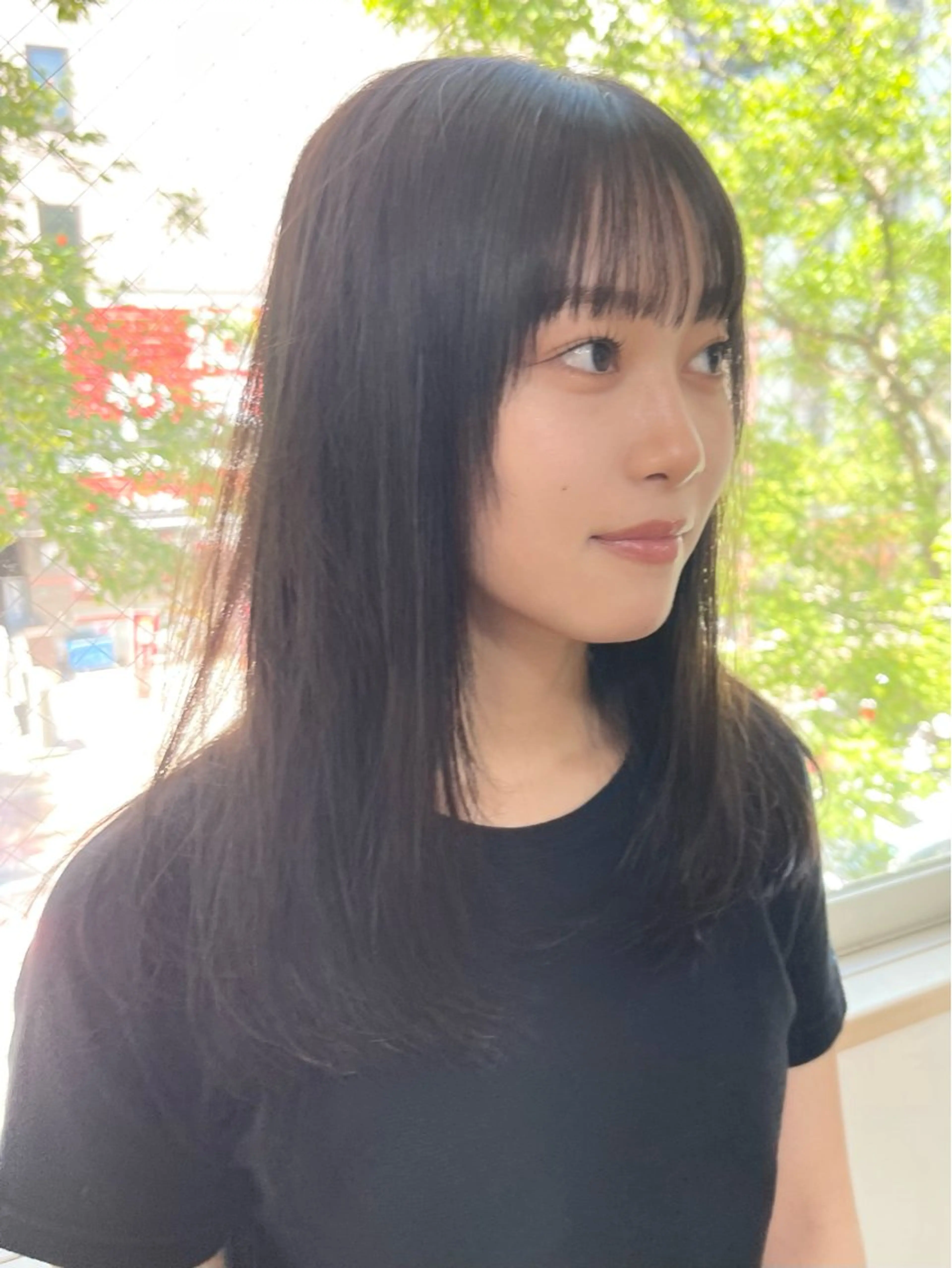 セミロング カット ヘアカラー 園田 渉 ◤SHIKIO◢のヘアスタイル