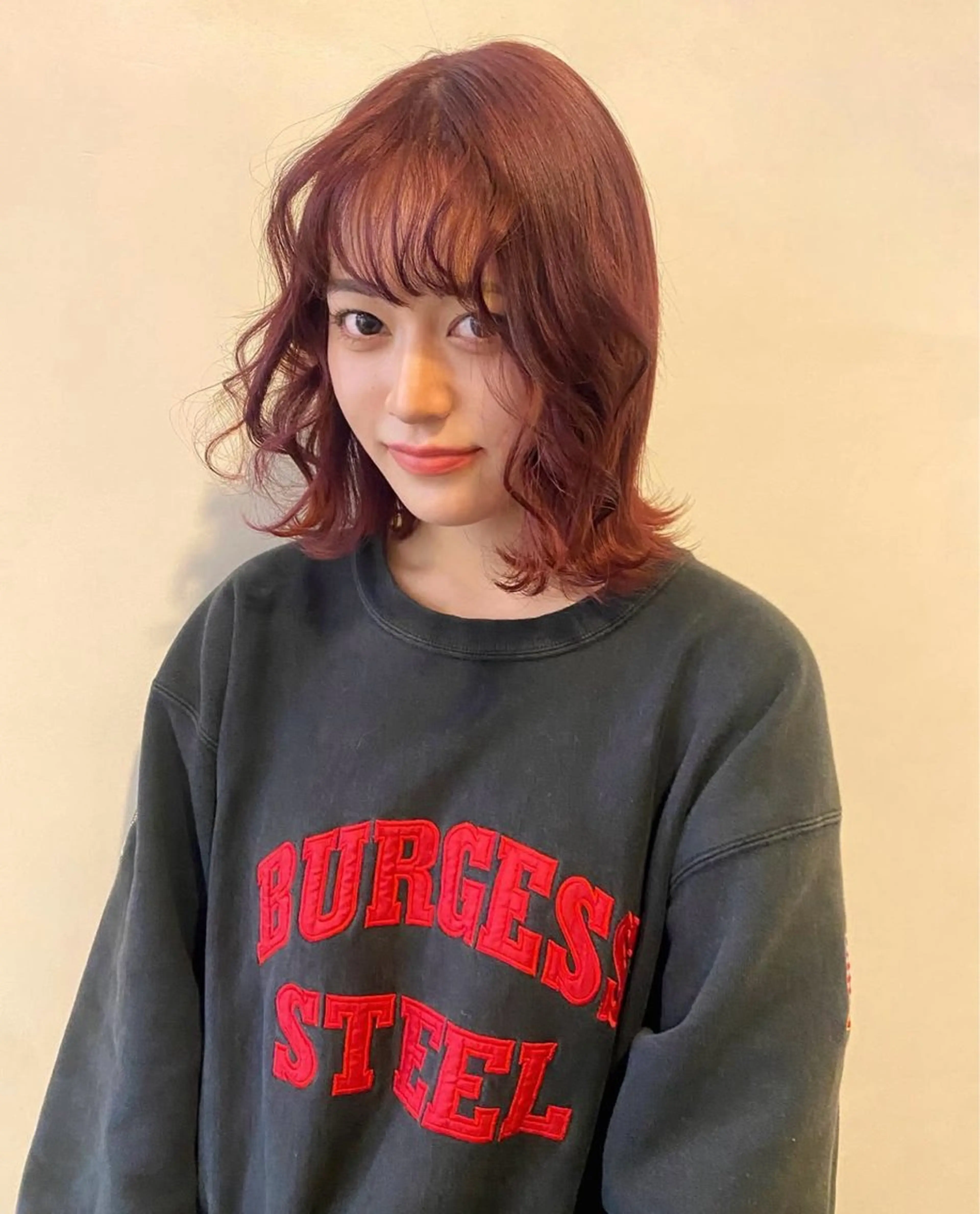 ミディアム カラー abe yuikaのヘアスタイル
