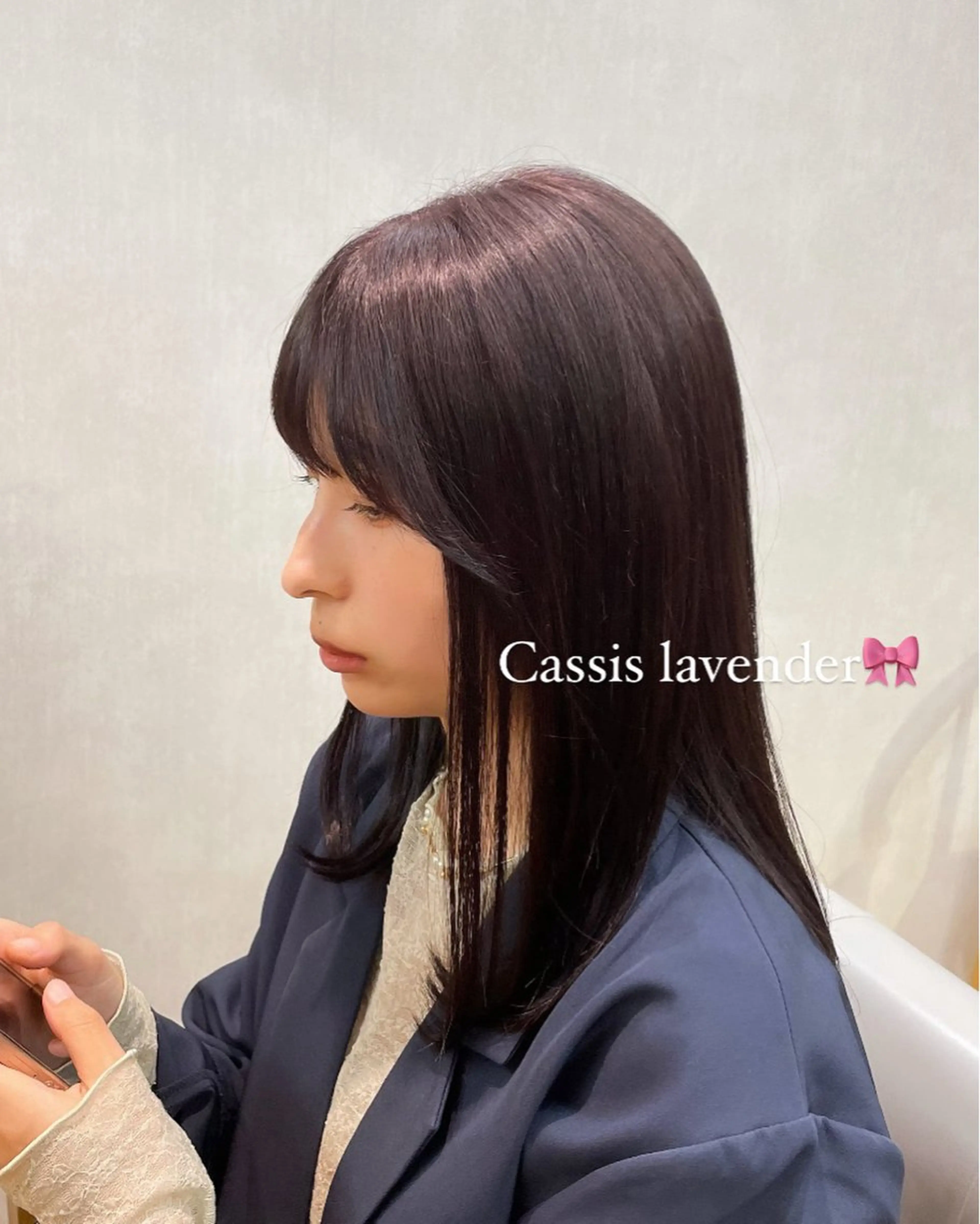 セミロング 🍑暖色カラー／ アレンジ／真希🎀のヘアスタイル
