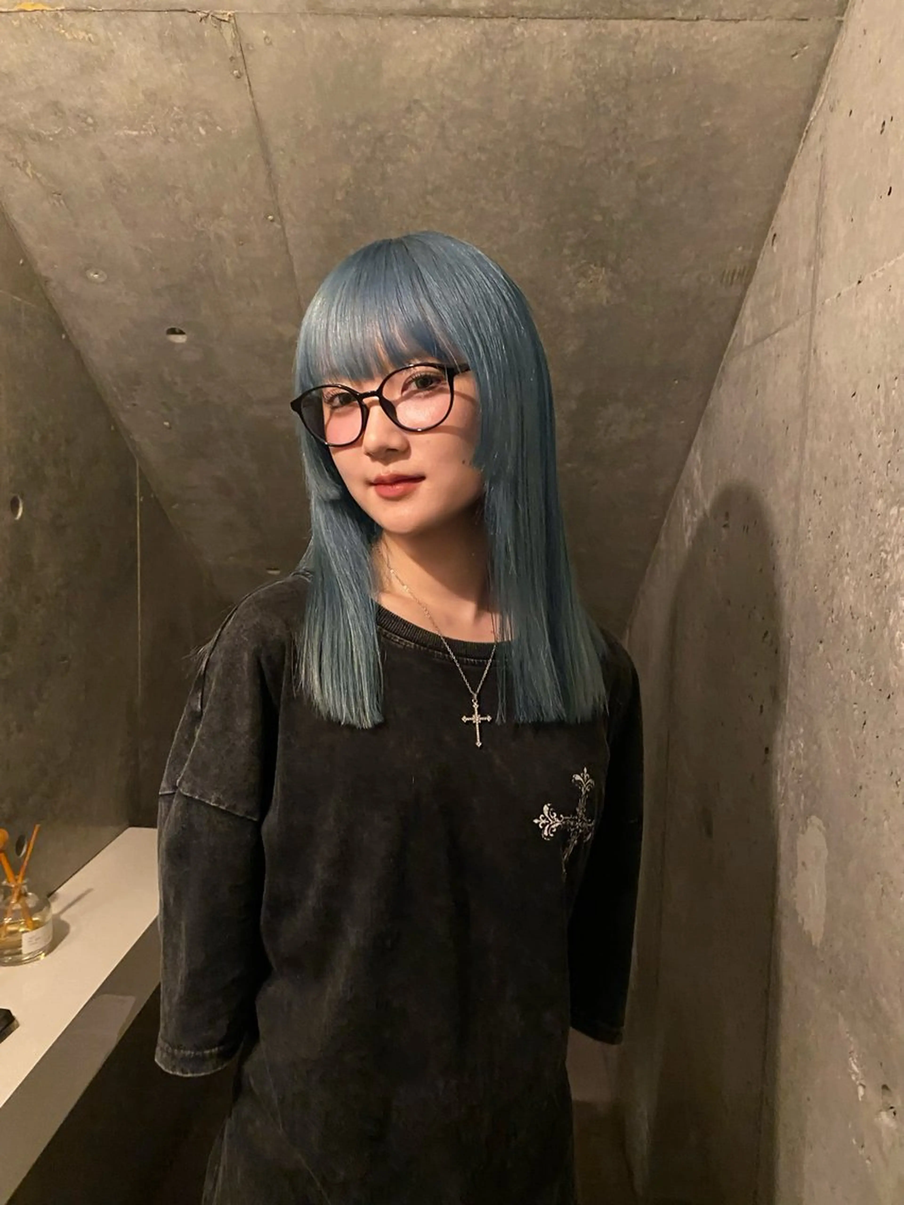 ミディアム カラー ヘアアレンジ ブリーチ ヘアカラー mina 🌷のヘアスタイル