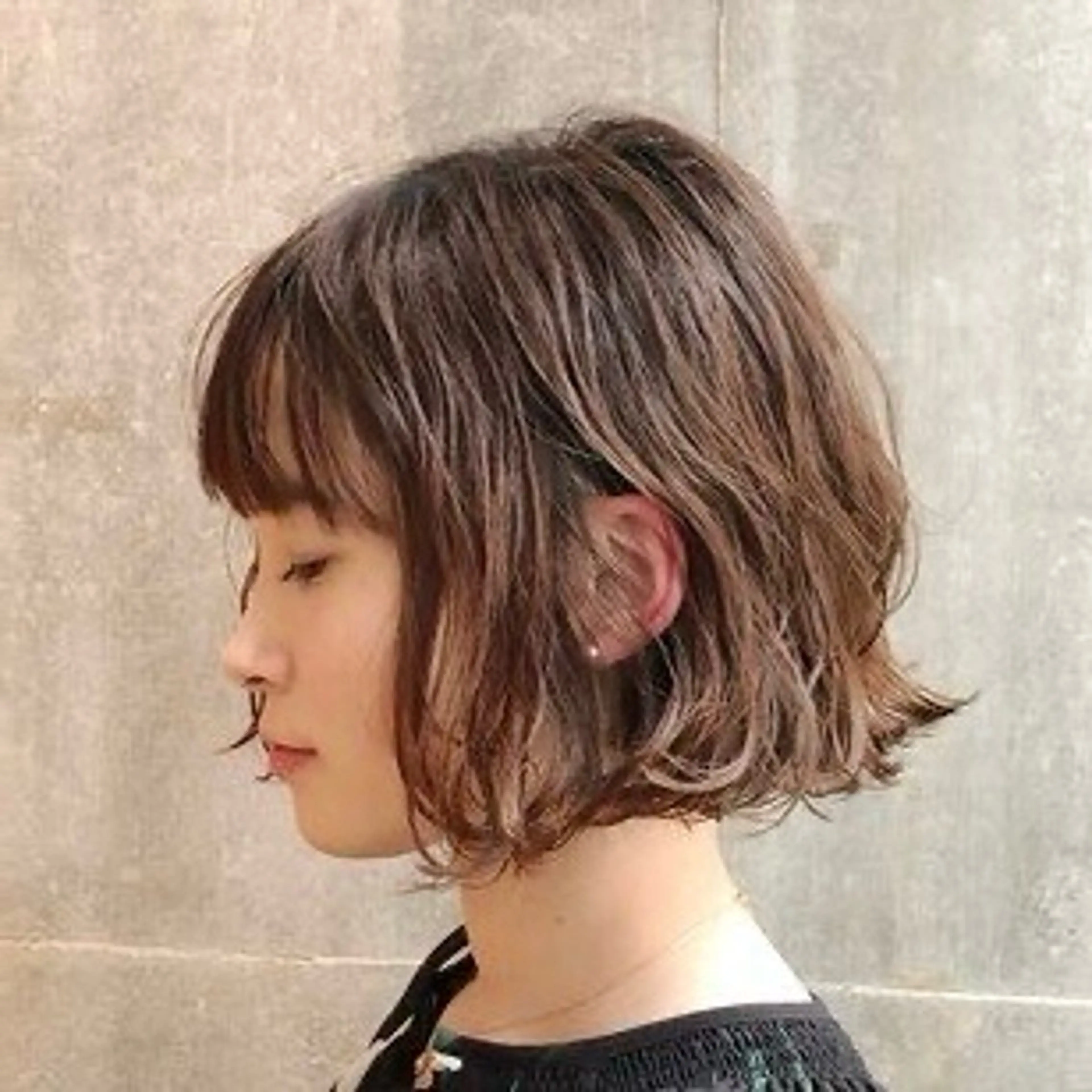 ミディアム ミディアムパーマ ボブ milieu所属・香取 里実のヘアスタイル