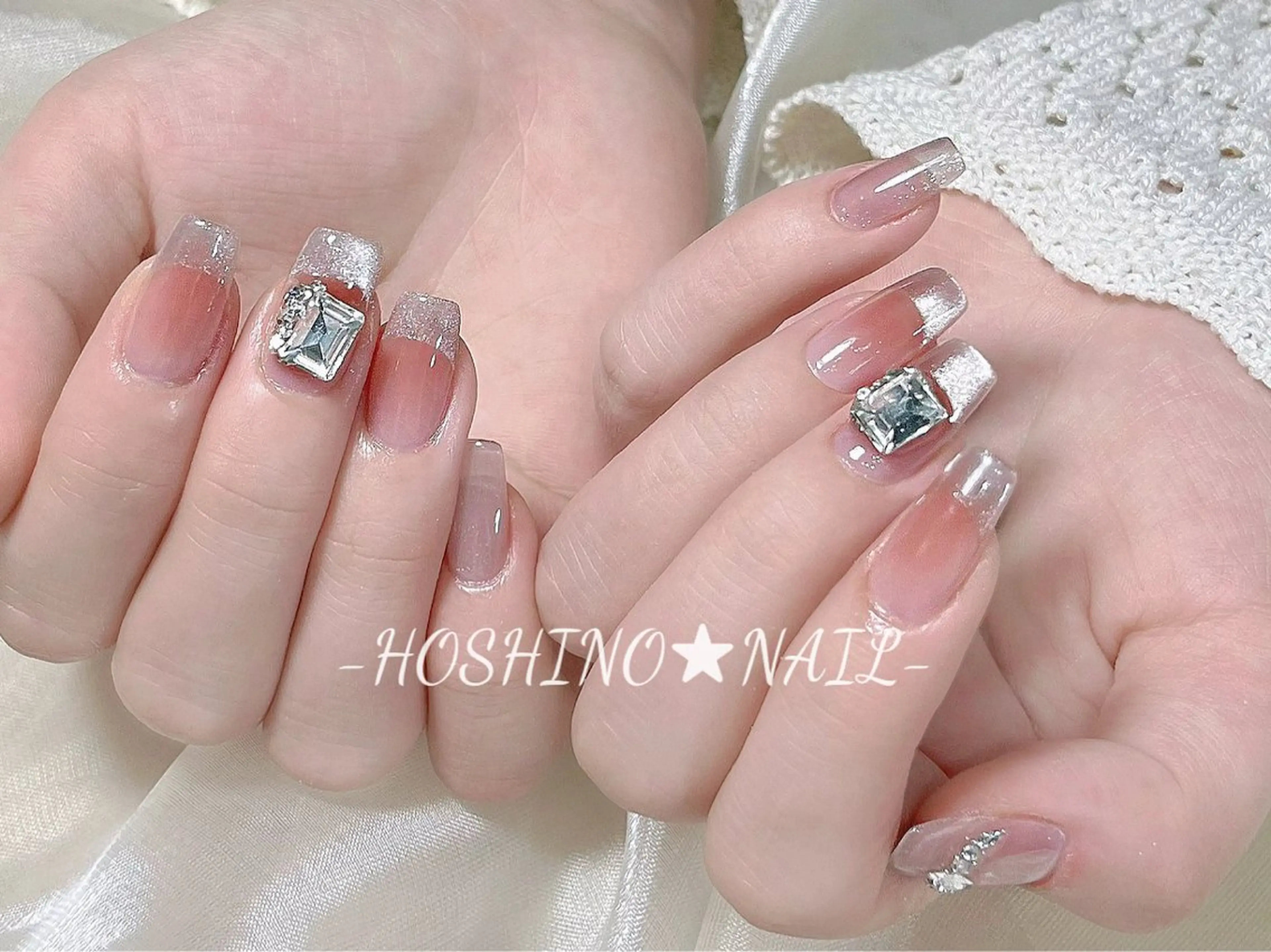 ネイル オーロラネイル チークネイル ドット フットネイル フレンチネイル ハンドネイル ★HOSHINO NAIL★新宿店のネイルデザイン