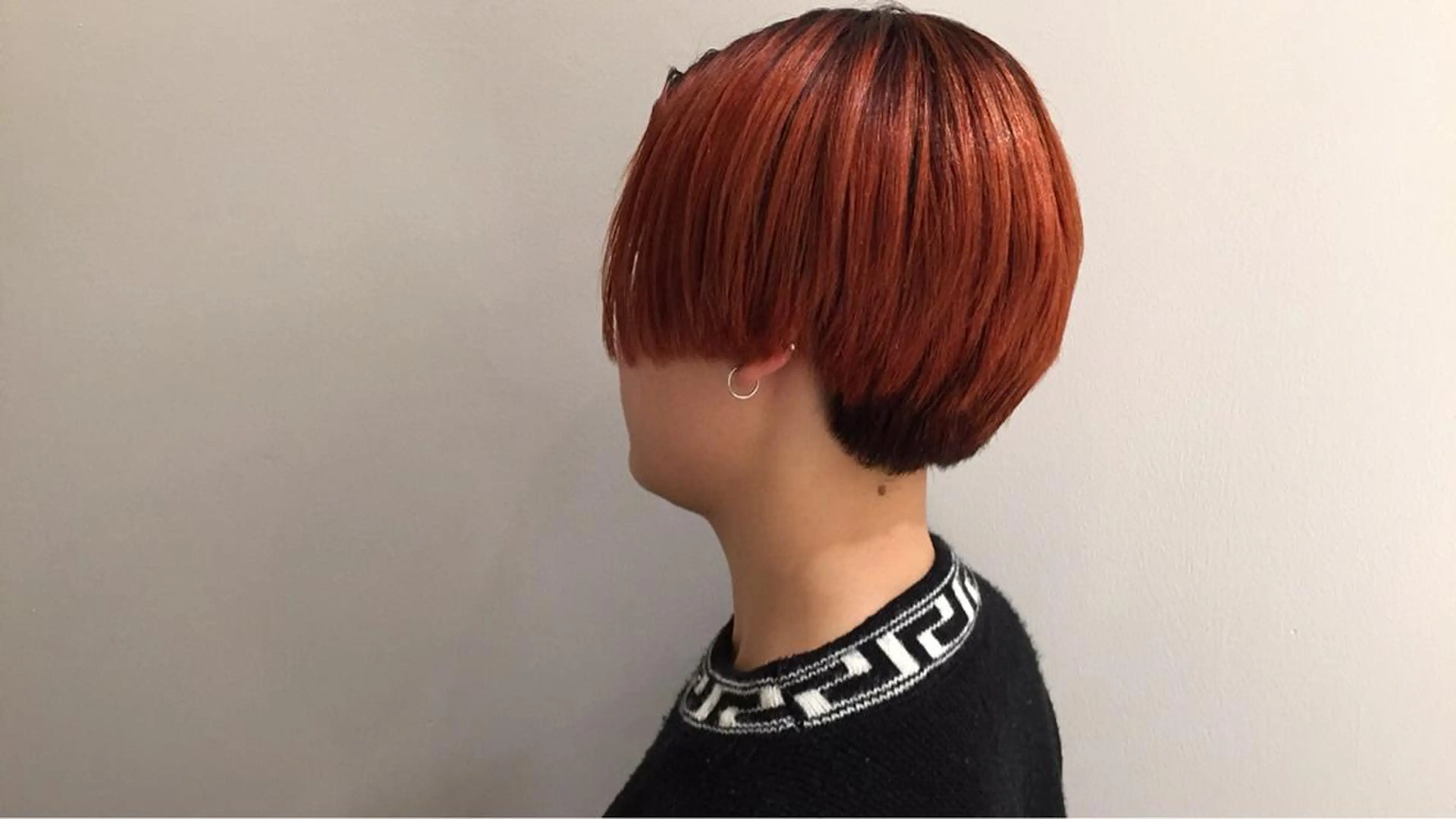 ショート カラー オレンジ 🍀ケアブリーチ カラー🍀坂井のヘアスタイル