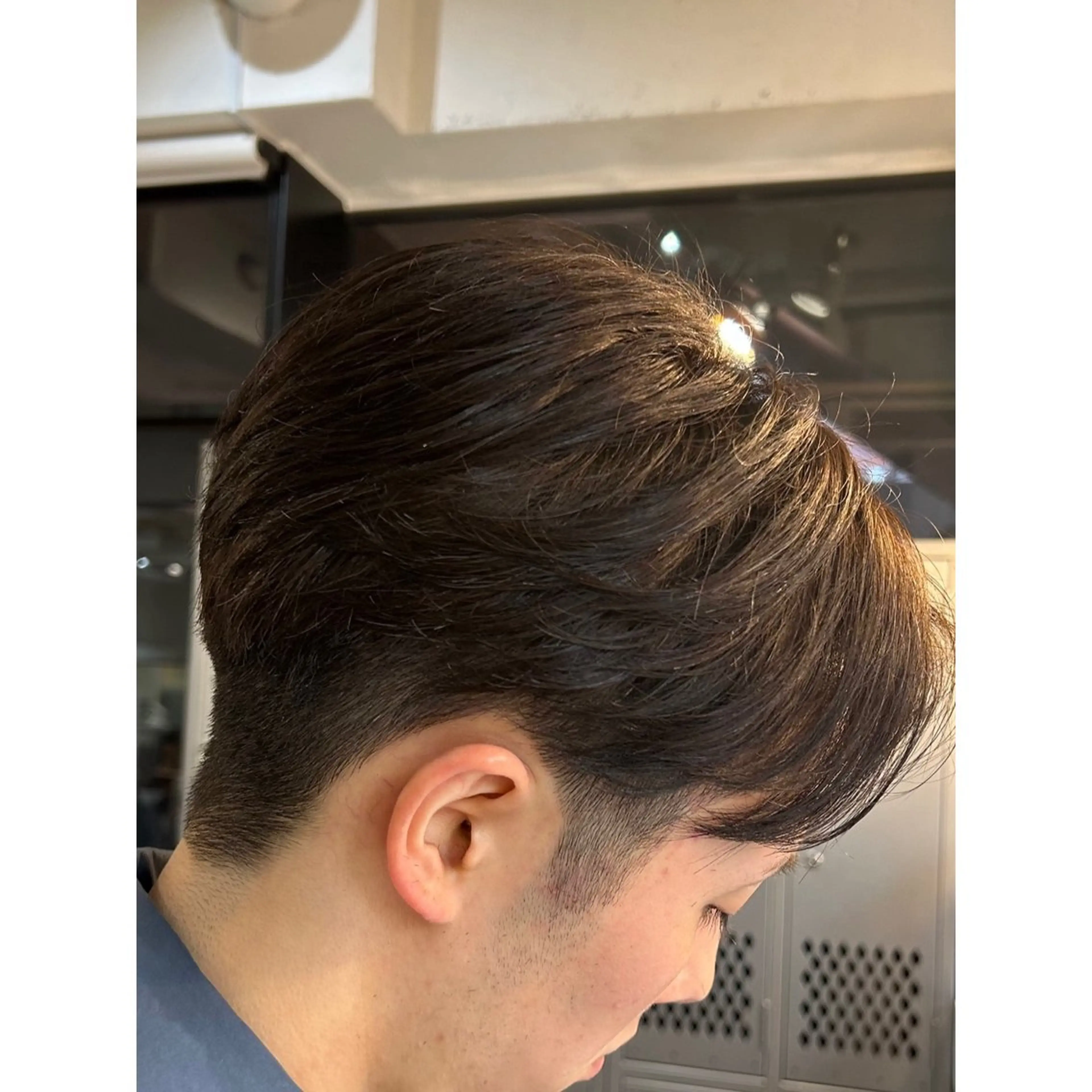 ショート メンズ センターパート カット Mplus  二子玉川所属・◎鹿嶋◎暖色ｶﾗｰ /ﾒﾝｽﾞﾊﾟｰﾏのヘアスタイル