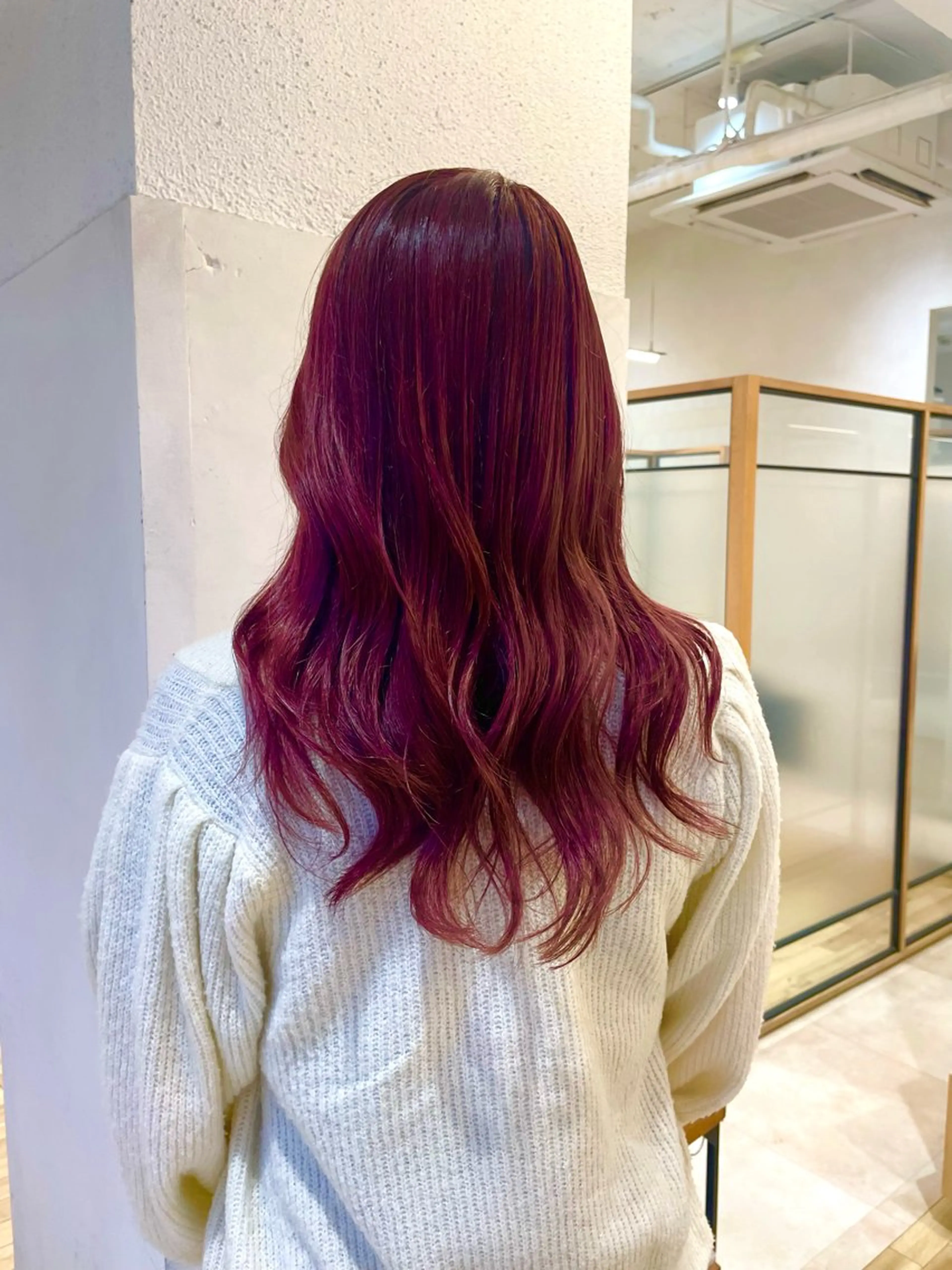 セミロング カラー ふるやま あいか🎀のヘアスタイル