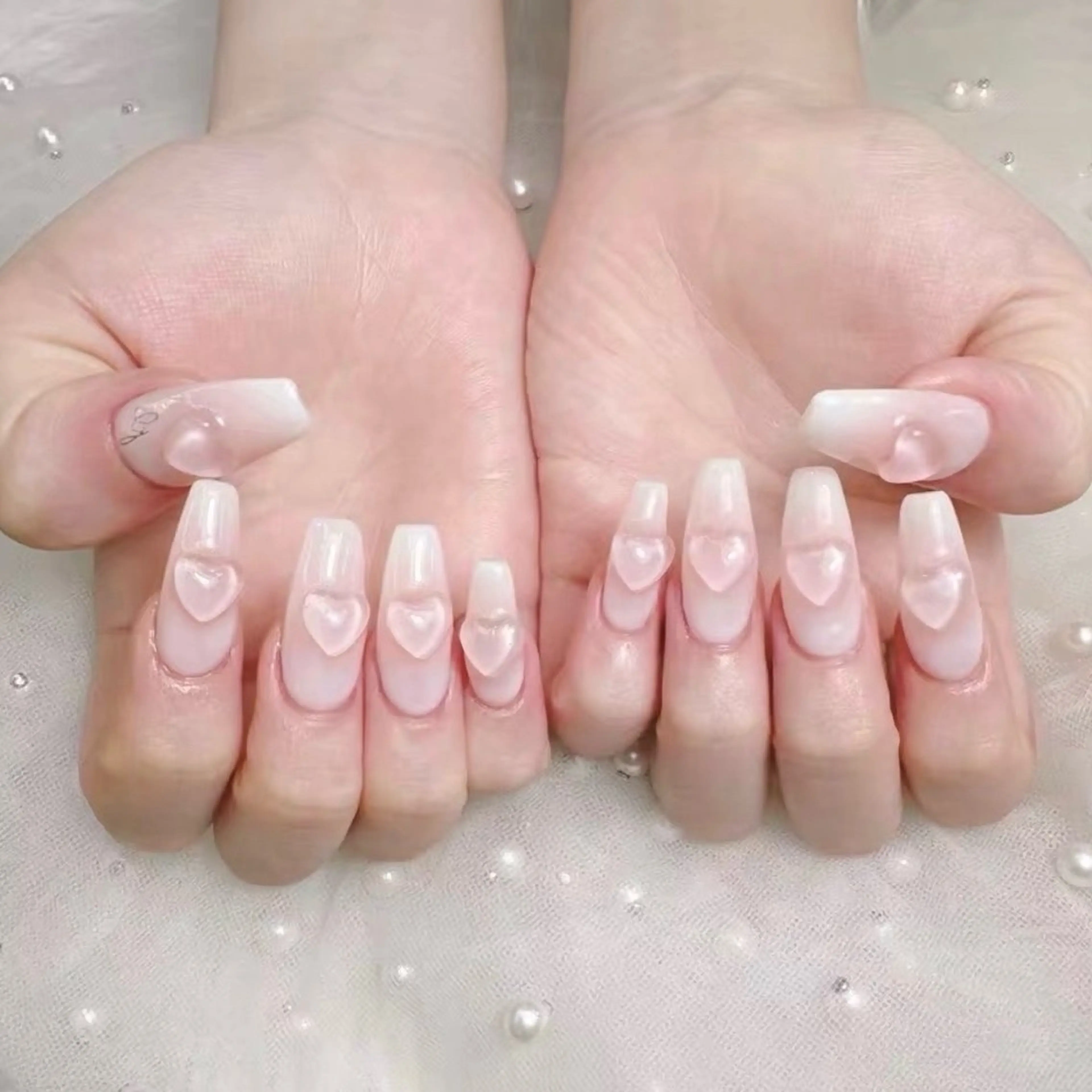 ネイル キラキラネイル マグネットネイル スカルプネイル 春ネイル ハンドネイル Melody Nail所属・Melody  3D/スカルプ専門店のネイルデザイン